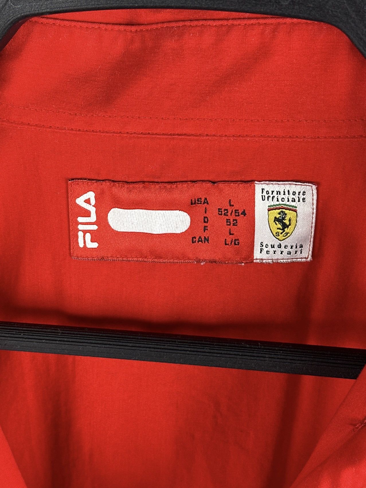 Ferrari Vintage Fila Scuderia Ferrari Shell Racing Shirt Long Sleeve Size US L / EU 52-54 / 3 - 15 Thumbnail