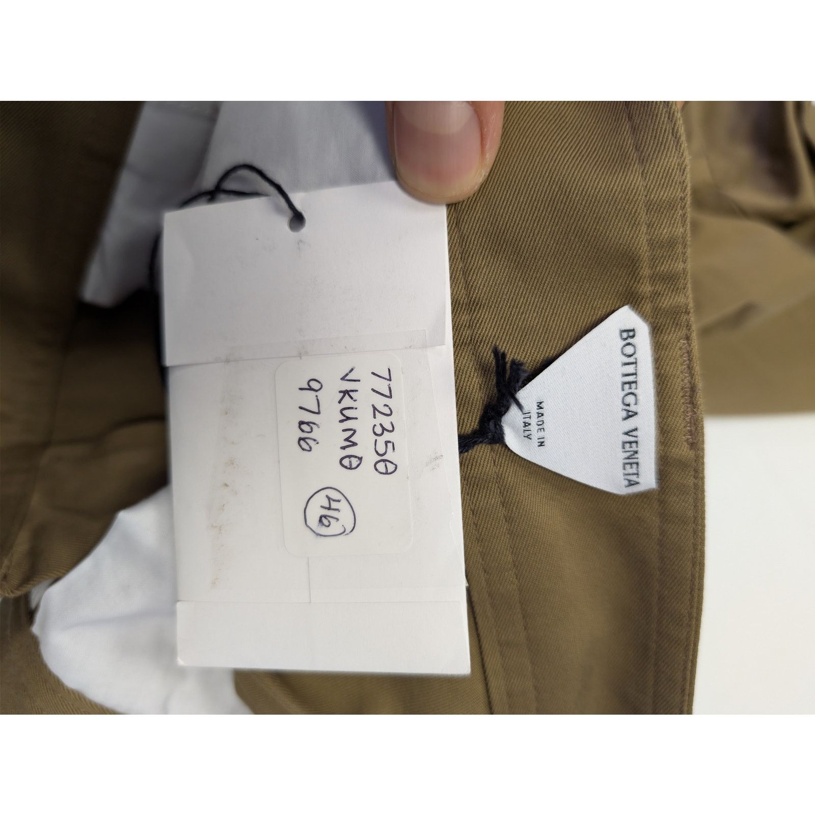 Bottega Veneta o1rshd1 Cotton Gabardine Cargo Trousers Pants Sand / Beige Size US 30 / EU 46 - 23 Thumbnail