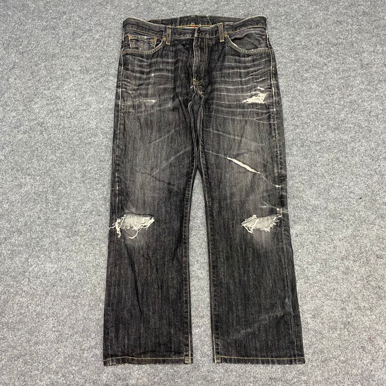 Japanese Brand 💥Best Offer💥Vintage Uniqlo Jeans Distressed Denim Size US 35 - 1 Thumbnail