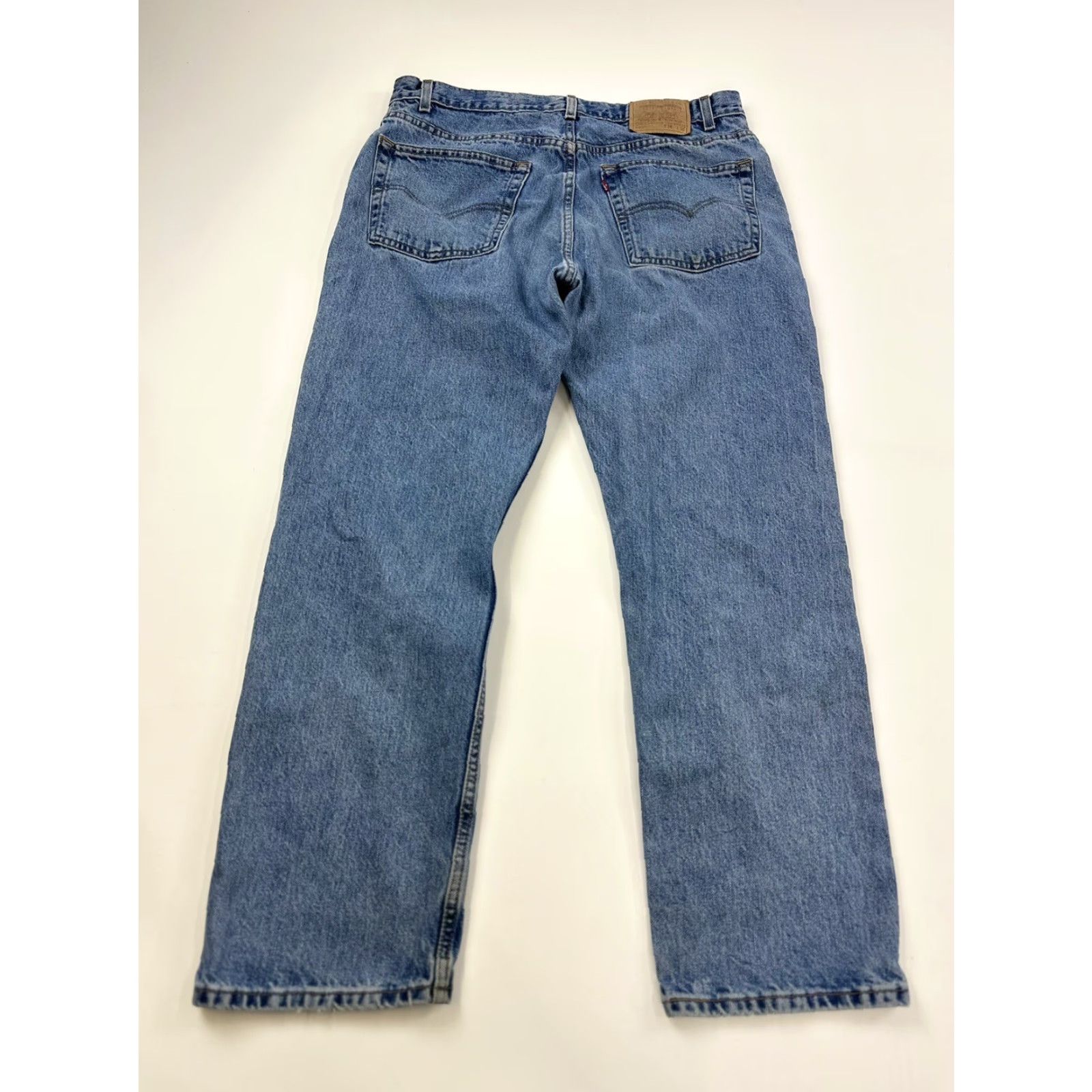 Levi's VINTAGE Levis 505 Jeans Mens 36 x 30 Blue Distressed Straight 38 x 30 Tagged 30 Inseam 36 Waist Mens Size US 36 / EU 52 - 2 Thumbnail