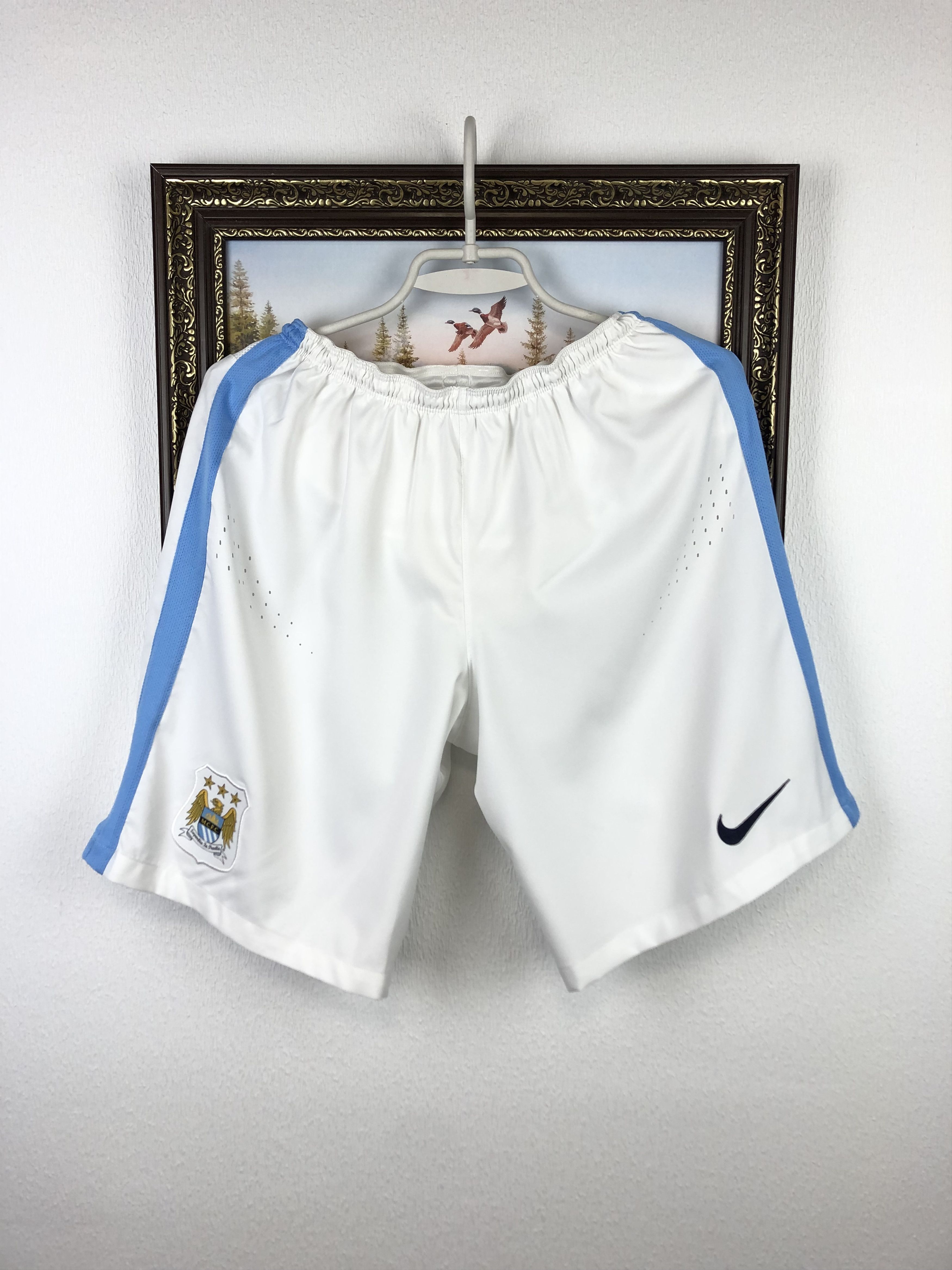 Nike Nike Manchester City Player Issue Football Shorts Soccer M Size US 32 / EU 48 - 1 Thumbnail