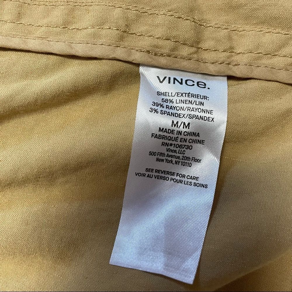 Vince NWT New $395 Vince Belted Linen Blend Beige Jacket Size S Size S / US 4 / IT 40 - 8 Thumbnail