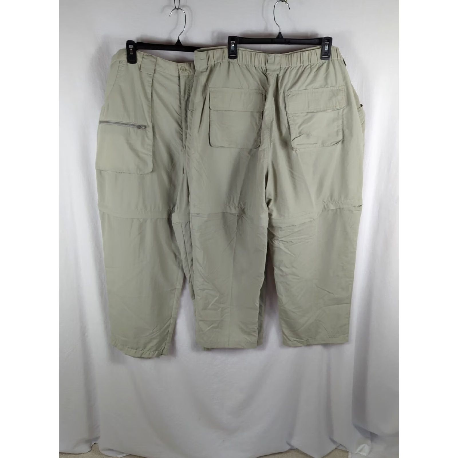 Vintage Cabelas Mens 2XL Reg Beige Convertible Cargo nylon Pants/Shorts Size US 42 / EU 58 - 6 Thumbnail