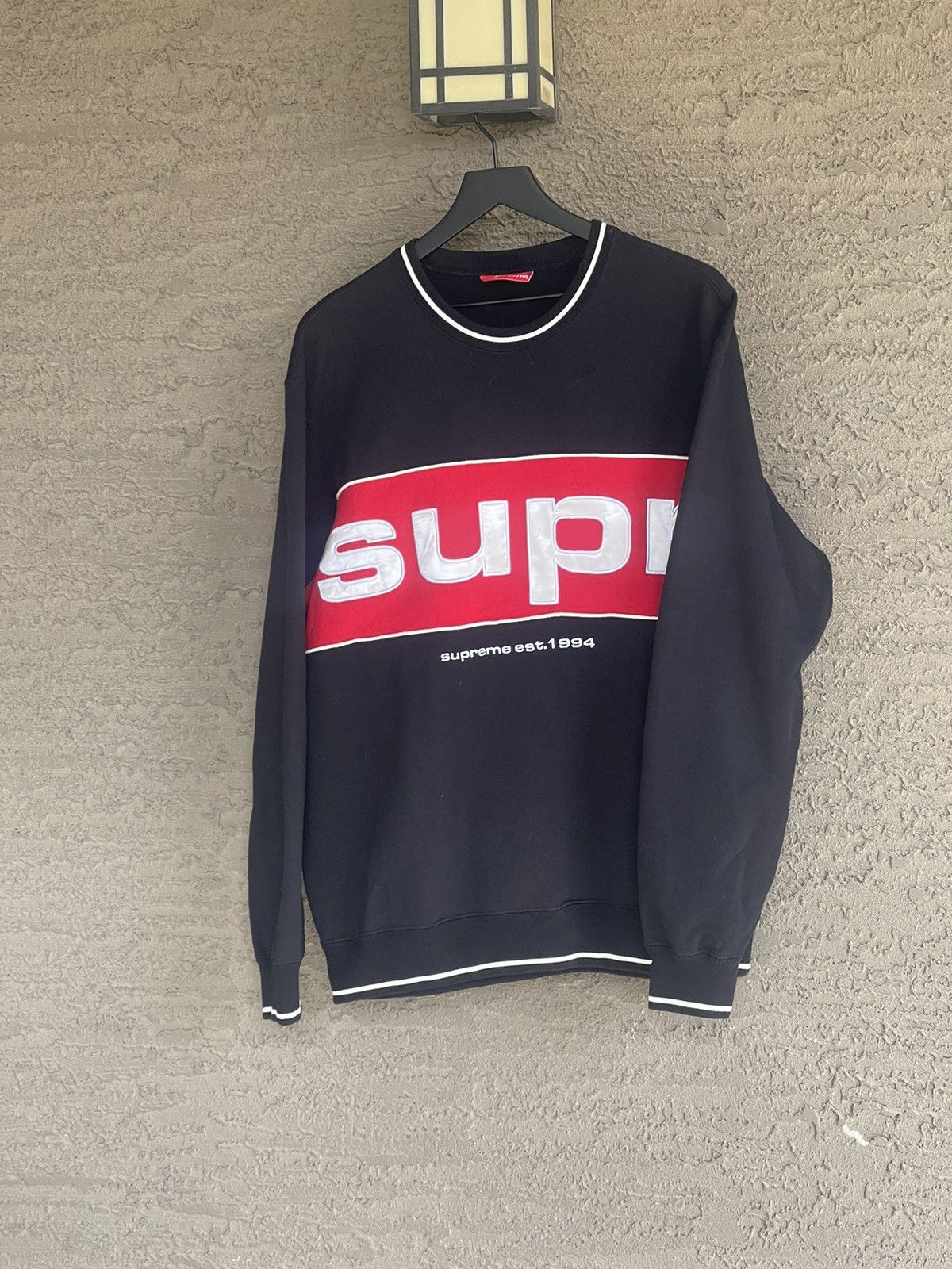 Supreme Supreme piping Crewneck Size US L / EU 52-54 / 3 - 1 Thumbnail