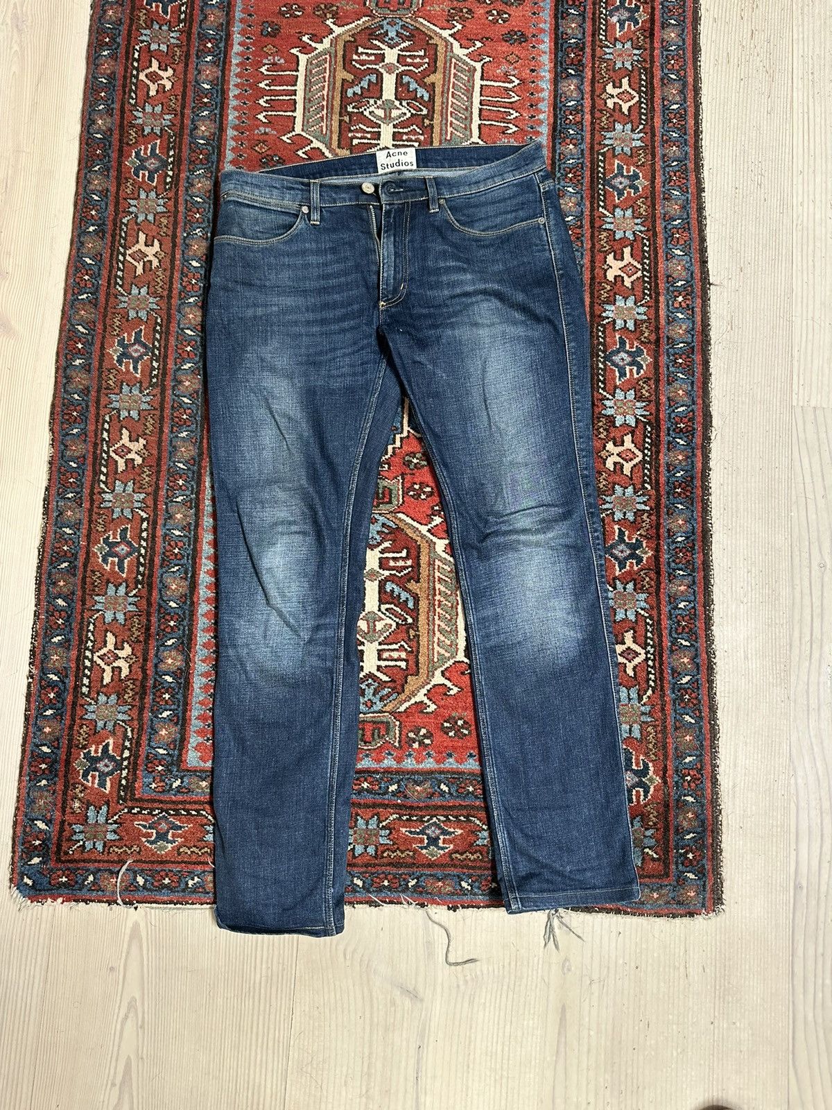 image of Acne Studios Denim Jeans 32 in Blue, Men's