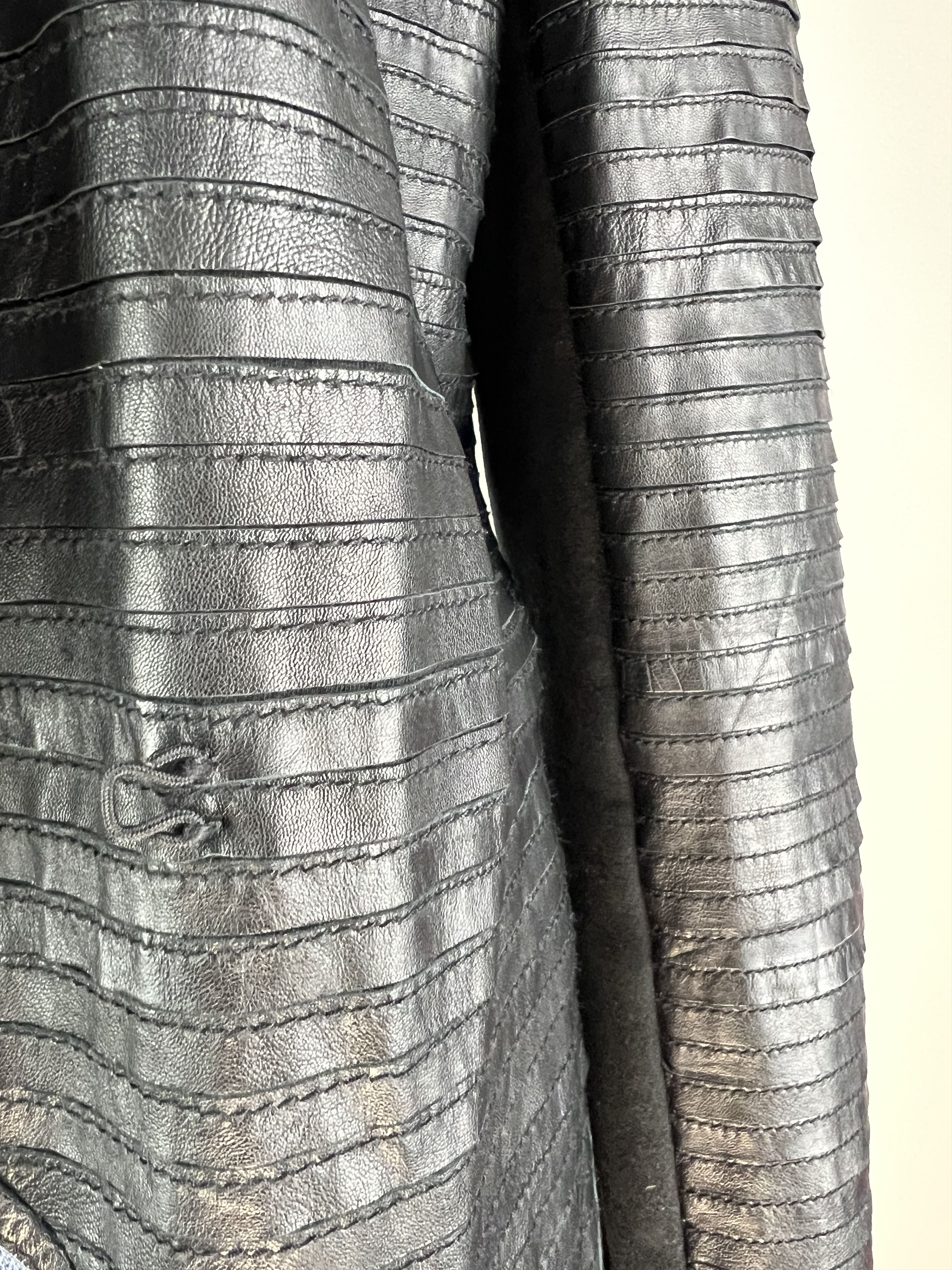 Designer Freaky Nation Women's Asimmetrical Leather Jacket Size M Size M / US 6-8 / IT 42-44 - 10 Thumbnail