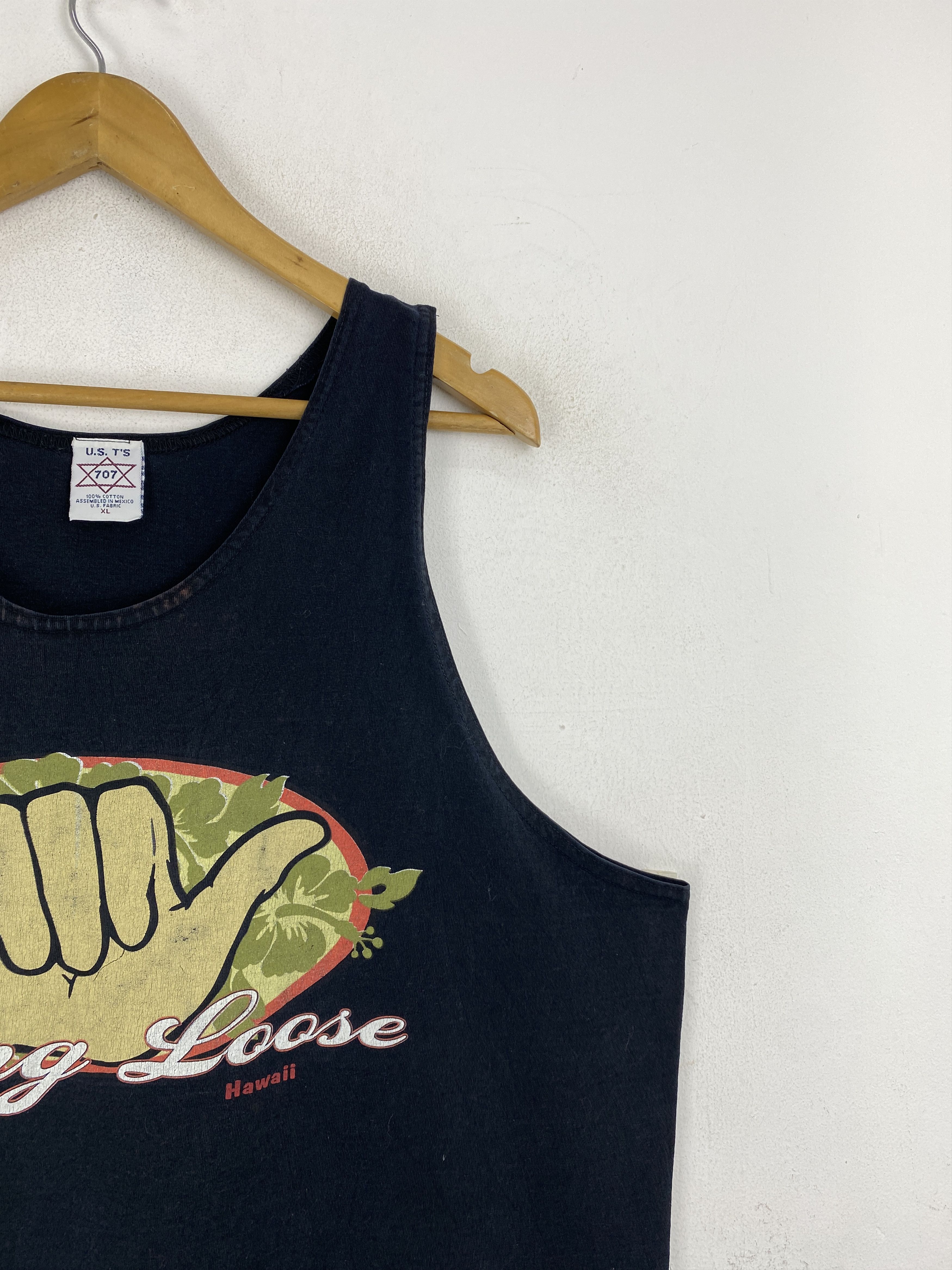 Vintage Vintage Hang Loose Hawaii Big Logo Sleeveless Tee TA0706 Size US XL / EU 56 / 4 - 8 Thumbnail