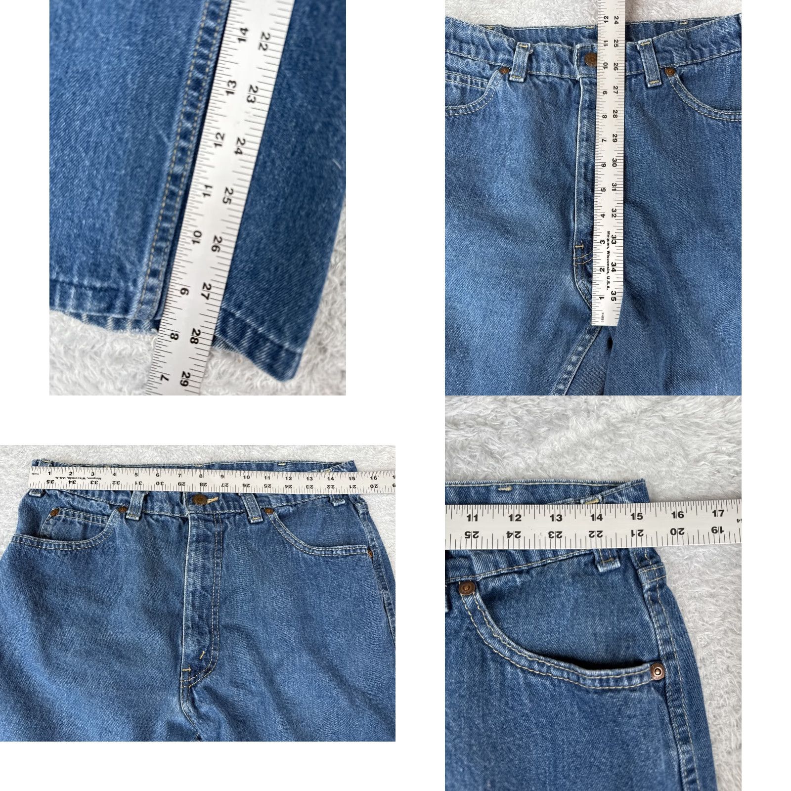Levi's Levi's Women Jeans Bootcut Relaxed Fit High Rise 30 Blue Denim Cotton Casual 2010s Size 30" / US 8 / IT 44 - 8 Thumbnail