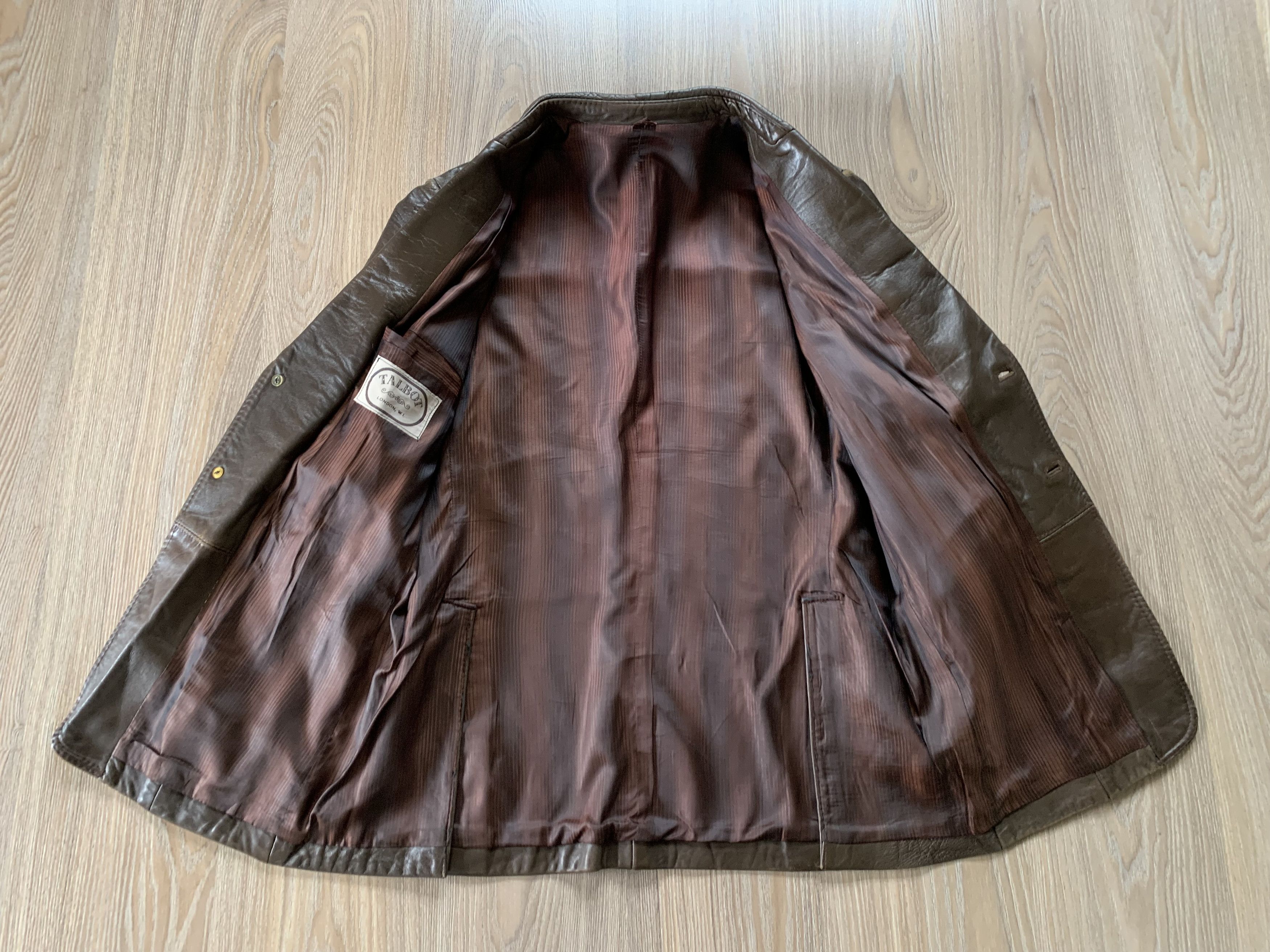 Vintage Vintage Talbot Leather Heavy Coat Size US M / EU 48-50 / 2 - 4 Thumbnail