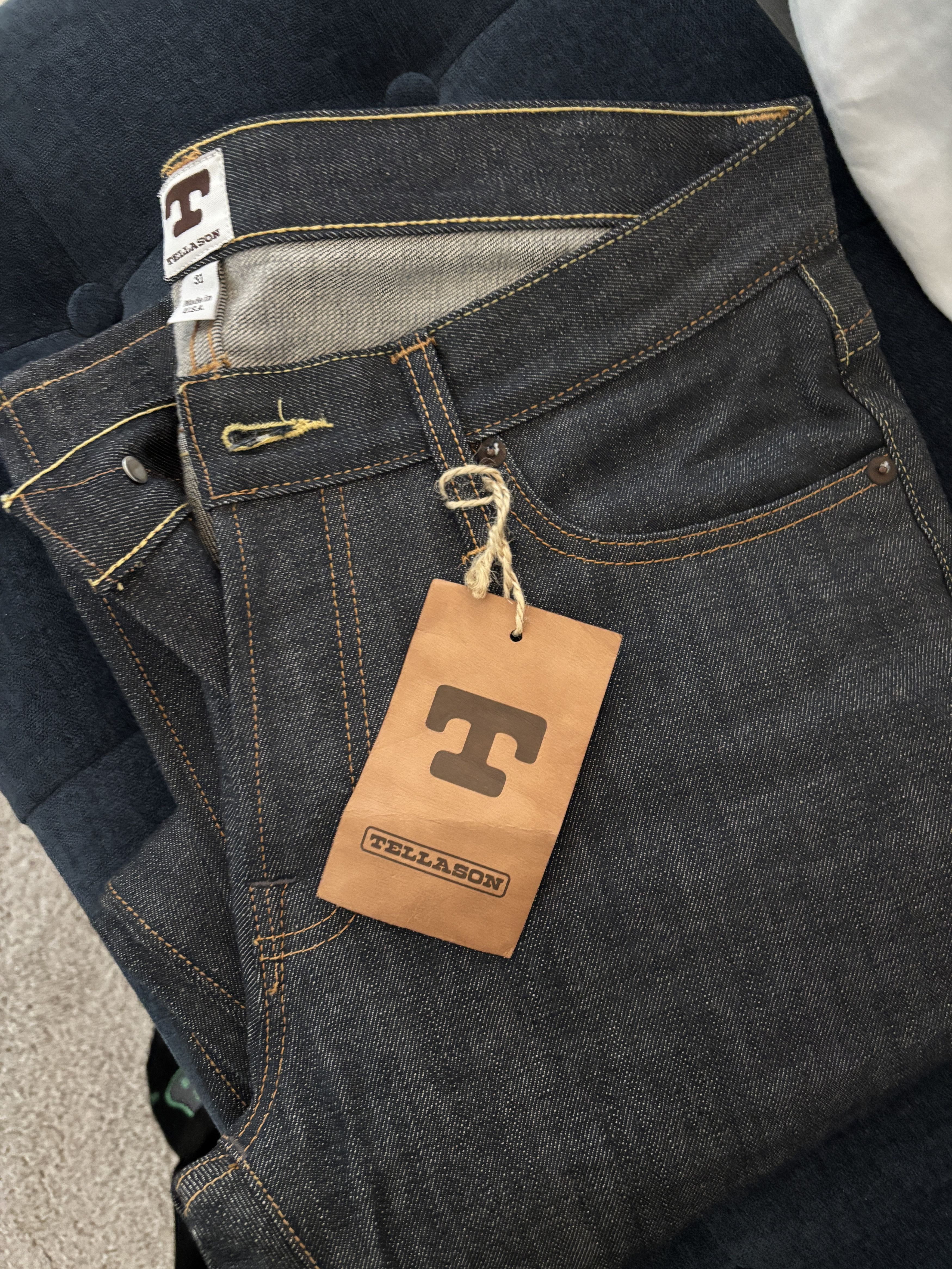 Tellason Tellason Raw Selvedge Denim Jeans Cone Mills White Oak 