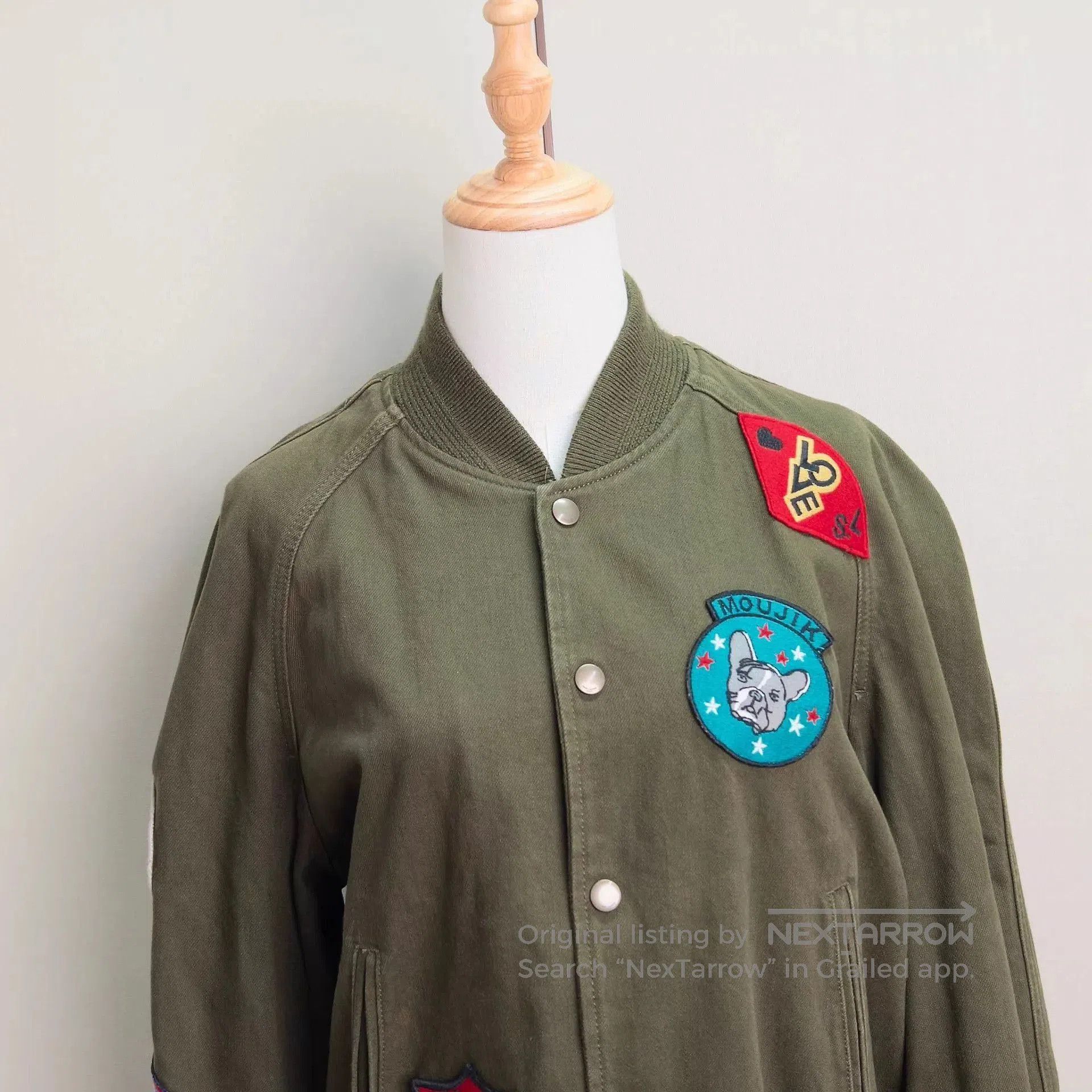 Saint Laurent Paris Multi Color Patch Embellished er Jacket. Size US L / EU 52-54 / 3 - 4 Thumbnail