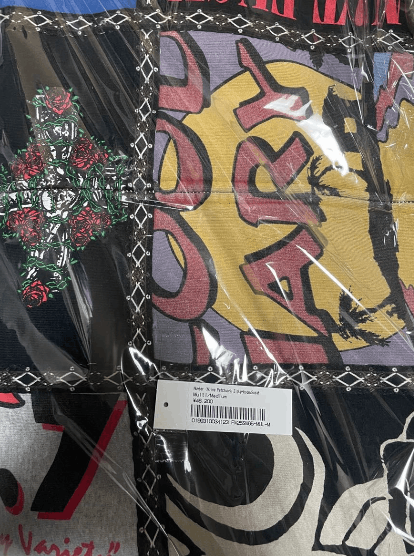 Supreme Supreme Number (N)ine Patchwork Zip Up Hooded Sweatshirt M Size US M / EU 48-50 / 2 - 3 Thumbnail