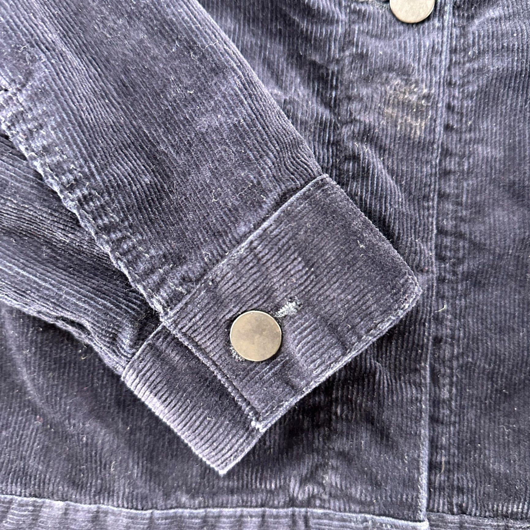 Uniqlo Uniqlo Jacket Womens Small Blue Navy Corduroy Trucker Cotton Oversized Boxy Shirt Womens Sized Small Blue Corduroy Trucker Jacket Size S / US 4 / IT 40 - 4 Thumbnail
