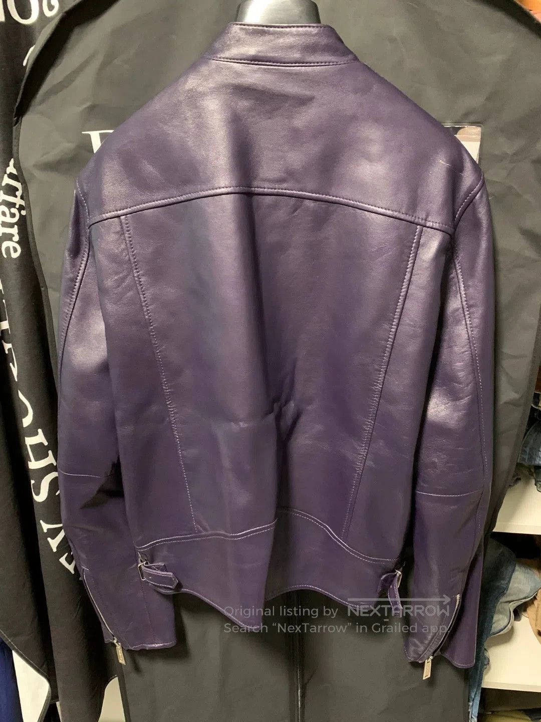 Dsquared2 purple dsquared2 leather jacket size 48. Size US M / EU 48-50 / 2 - 2 Thumbnail