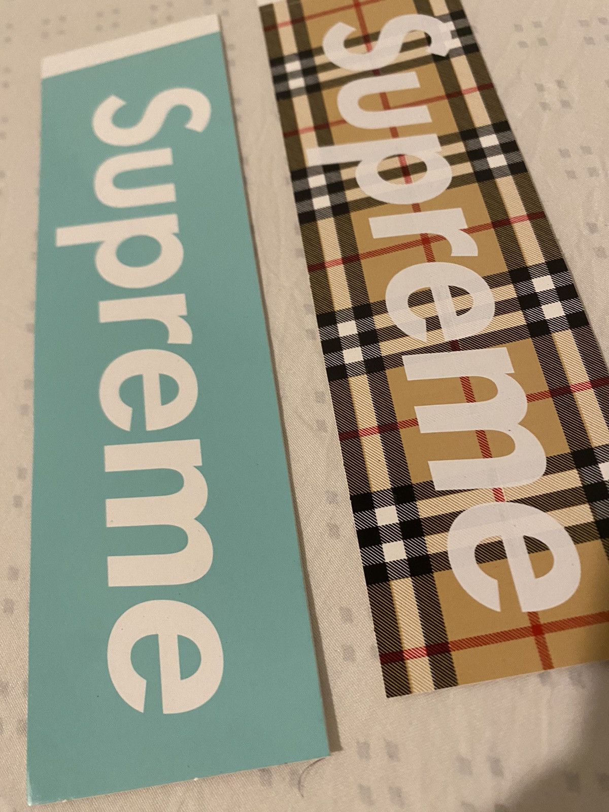 Supreme Box Logo shops Stickers - Tiffany, Burberry, OG