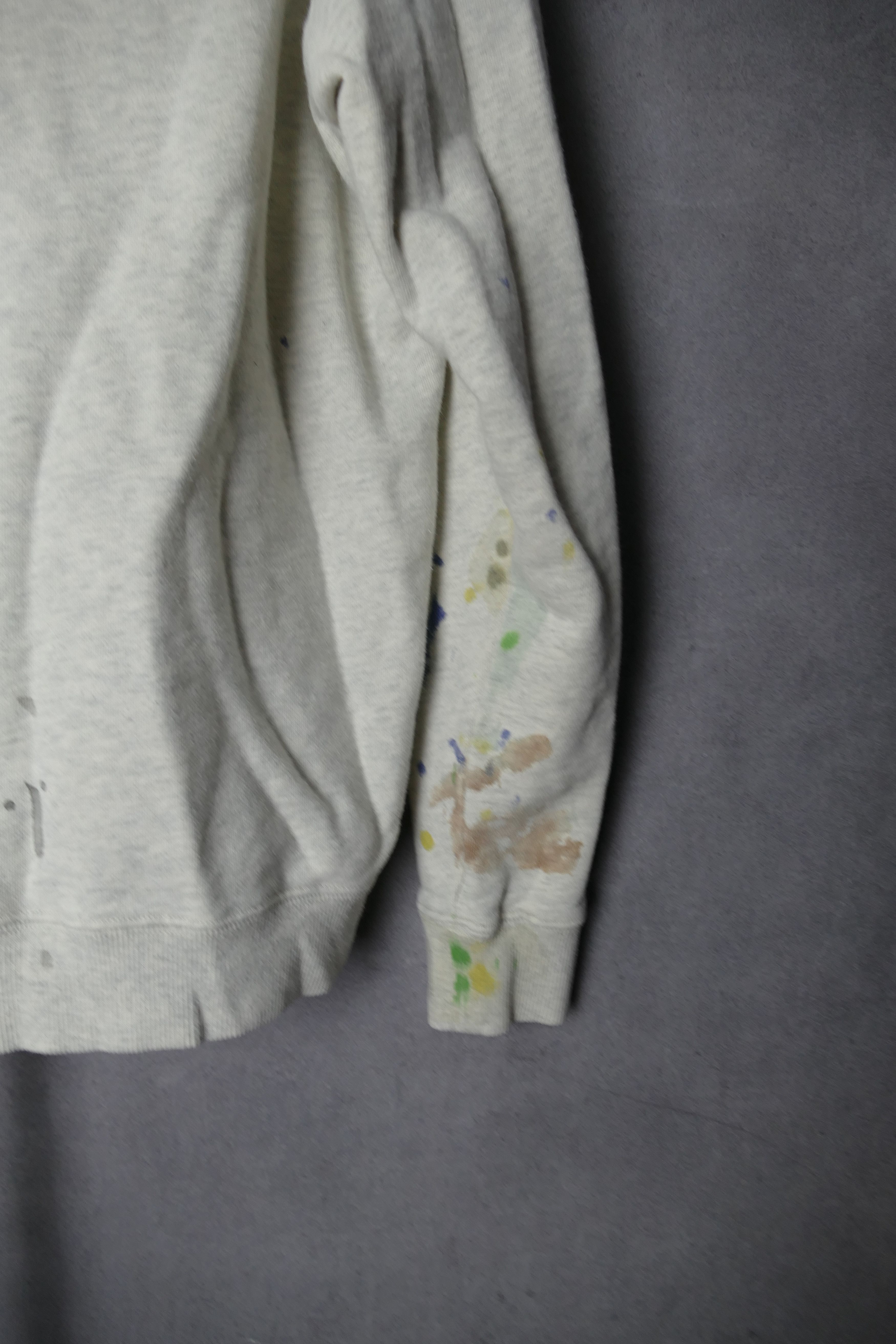Vuja De VUJA DE Tokyo Mens Hoodie Grey Distressed Paint Splatter Size US S / EU 44-46 / 1 - 8 Thumbnail