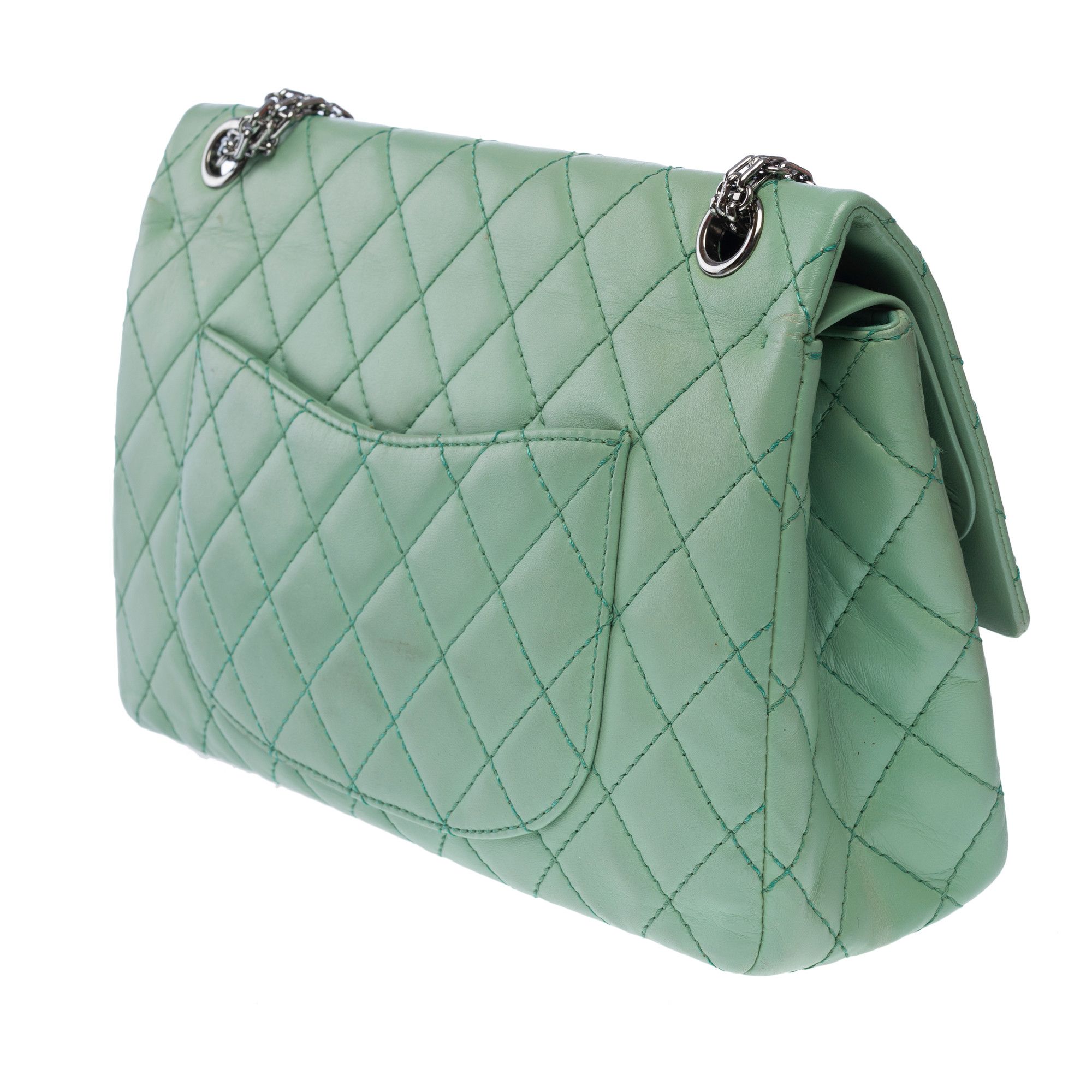 Chanel CHANEL 2.55 in Green Leather Size ONE SIZE - 5 Thumbnail