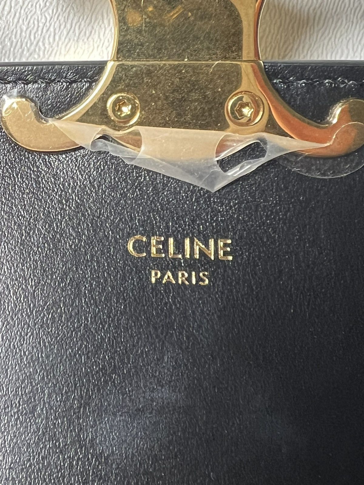 Celine Celine Mini Triomphe Bag Black Size ONE SIZE - 17 Thumbnail