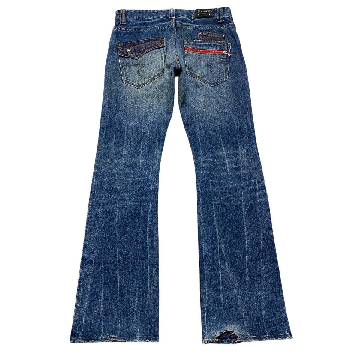 semanticdesign Semantic Design Denim Flare Jeans Distressed Size US 33 - 2 Thumbnail