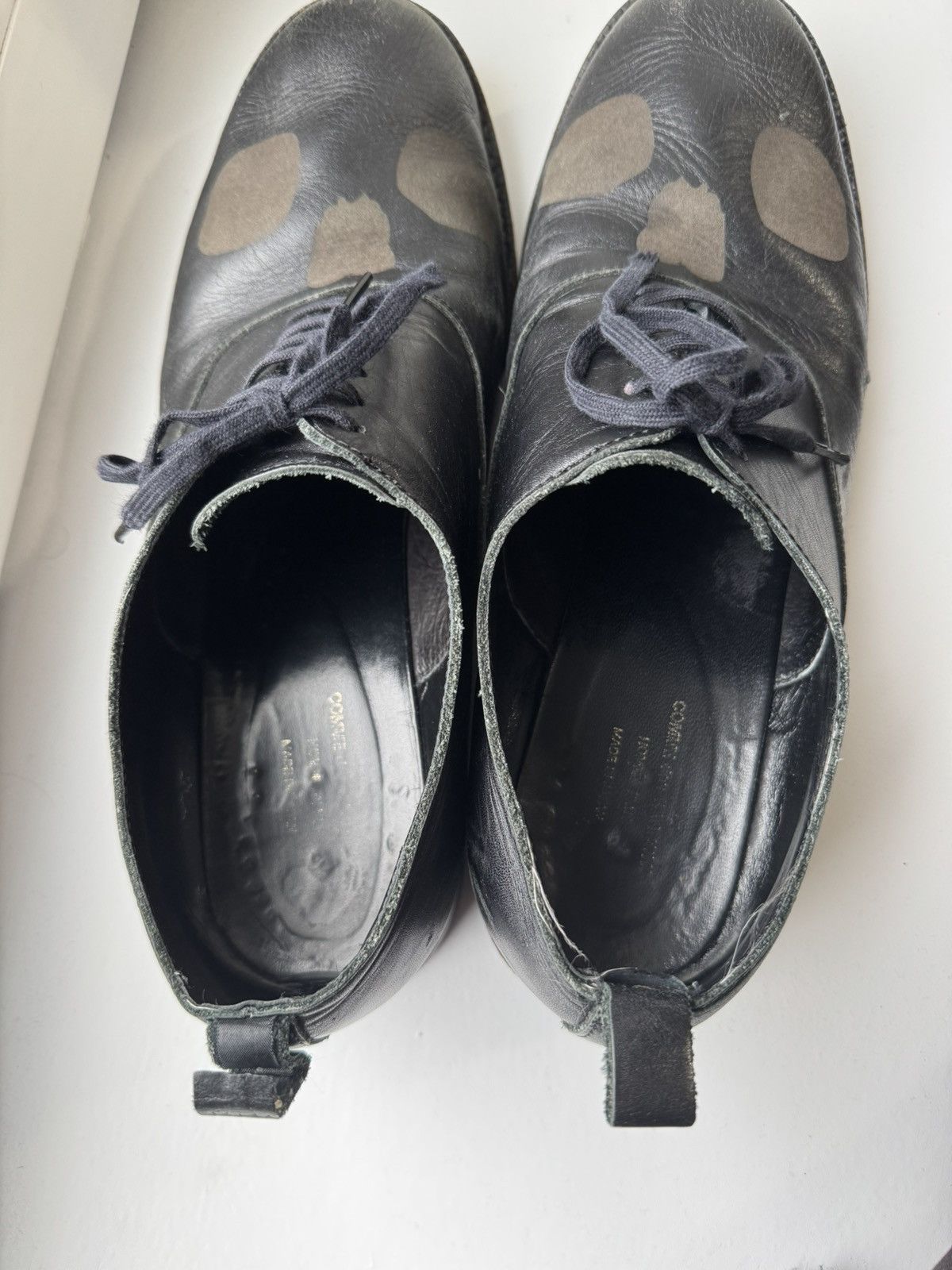 Comme des Garcons Homme Plus SS2011 Comme Des Garcons Runway Leather Skull Derby Shoes Size US 11 / EU 44 - 3 Thumbnail