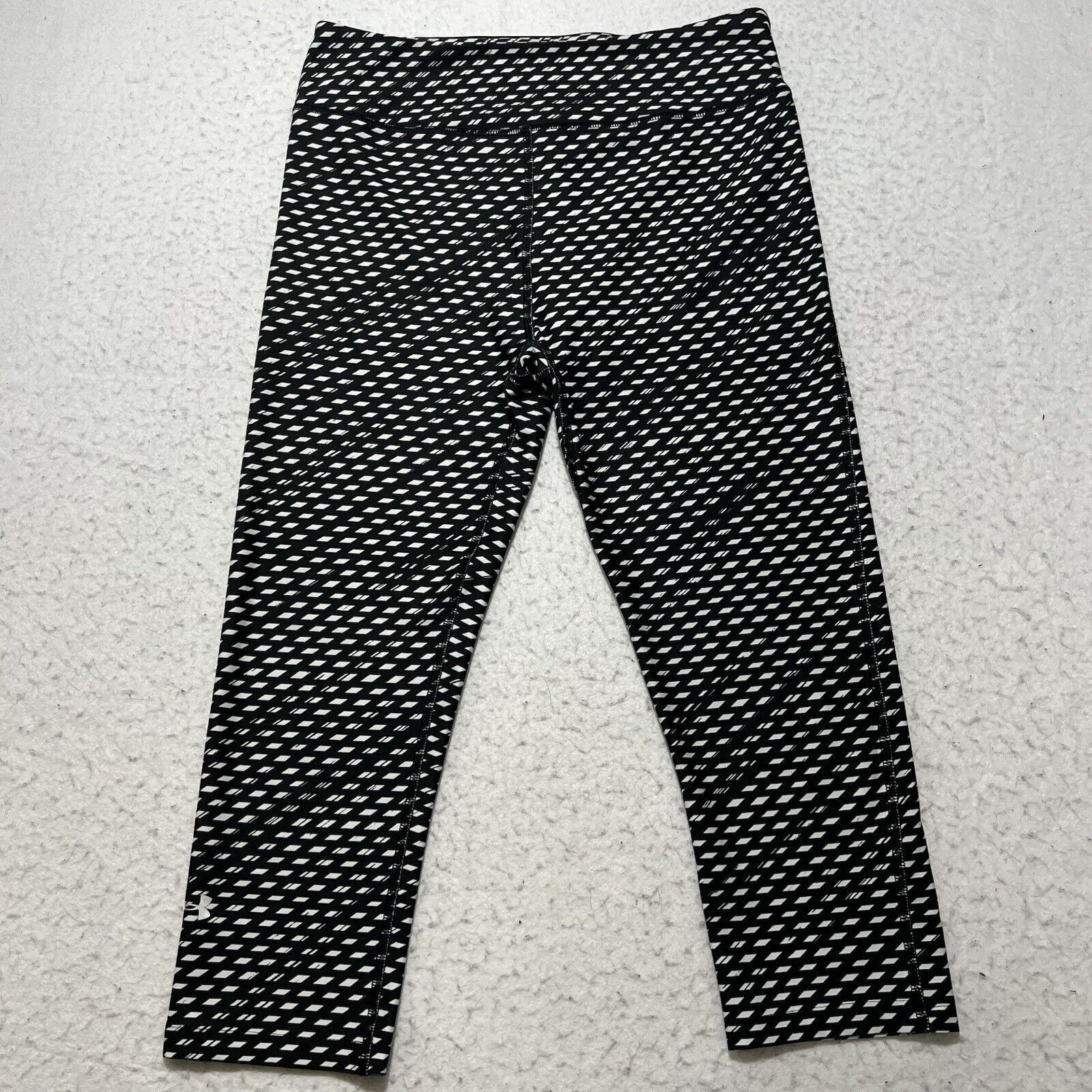 Under Armour Under Armour Medium Compression Capri Leggings Black White Size 30" / US 8 / IT 44 - 1 Thumbnail