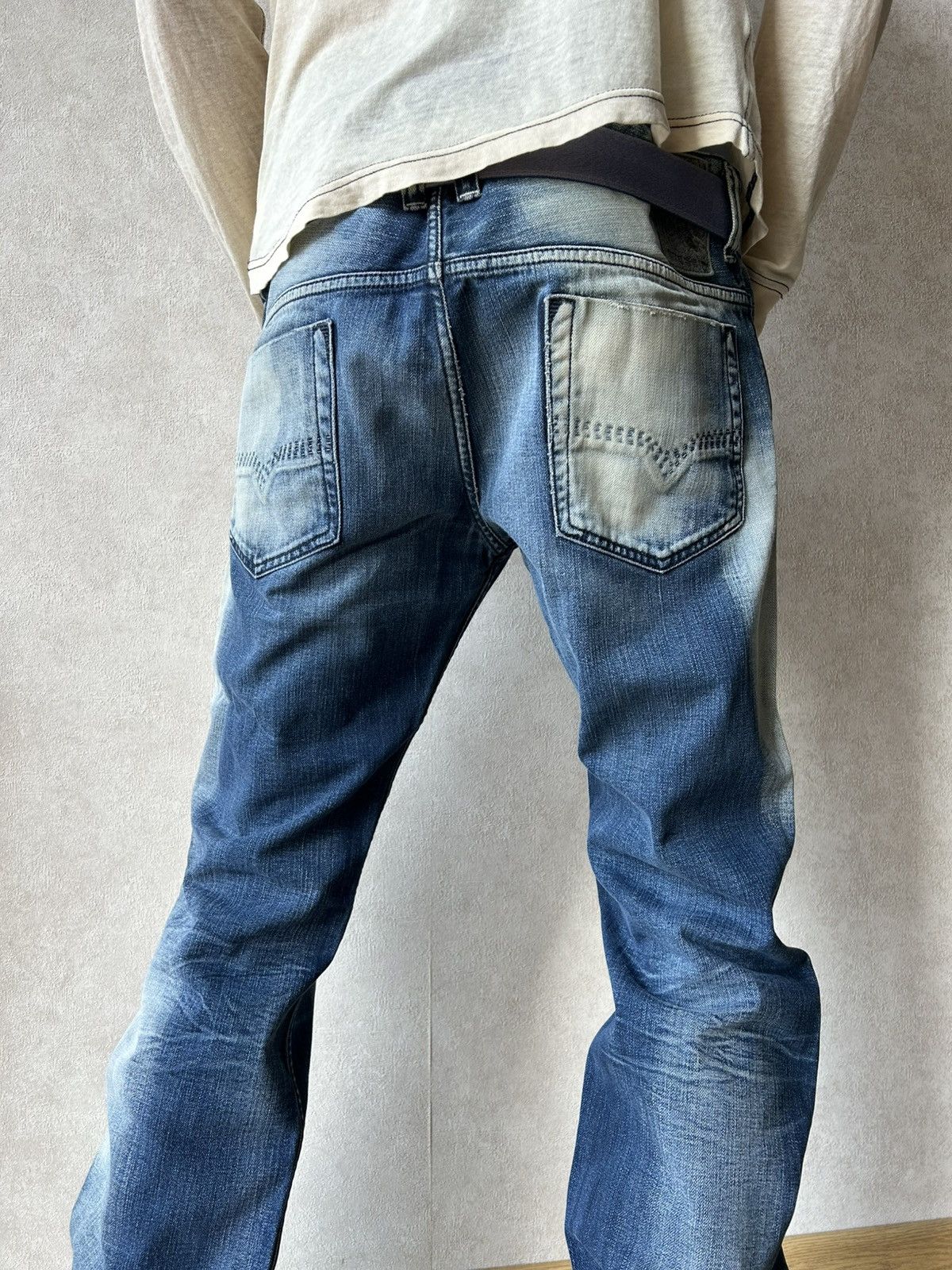 Diesel Diesel Safado Blue Eyecons 2015/1 Denim Jeans Y2K Size US 34 / EU 50 - 6 Thumbnail