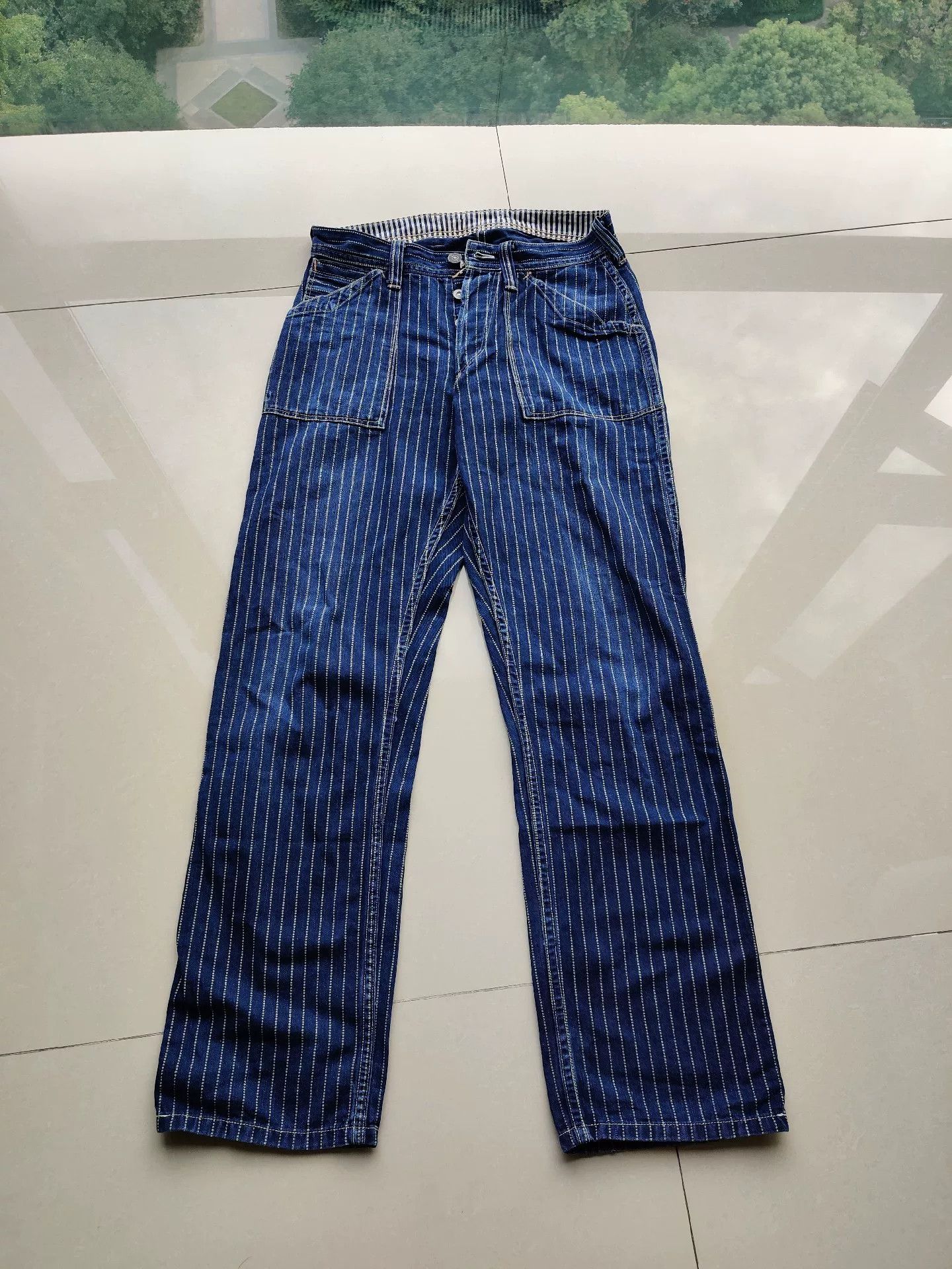 Freewheelers bootleggers longshoreman wabash striped pants Size US 28 / EU 44 - 1 Thumbnail