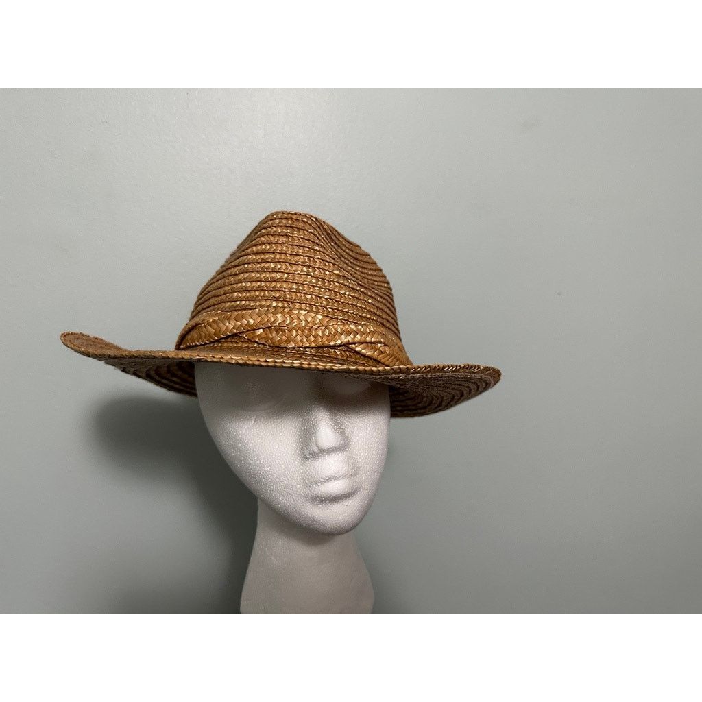 Vintage Vintage straw trilby hat Size ONE SIZE - 2 Thumbnail