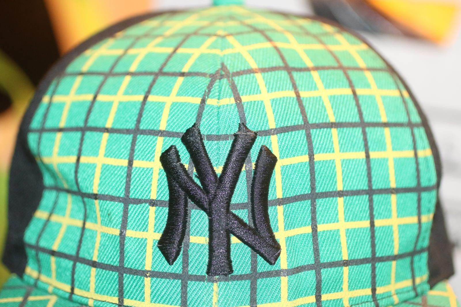MLB New York Yankees Cap Mens 7 Plaid MLBBaseball 59FIFTY NewEra Size ONE SIZE - 2 Thumbnail