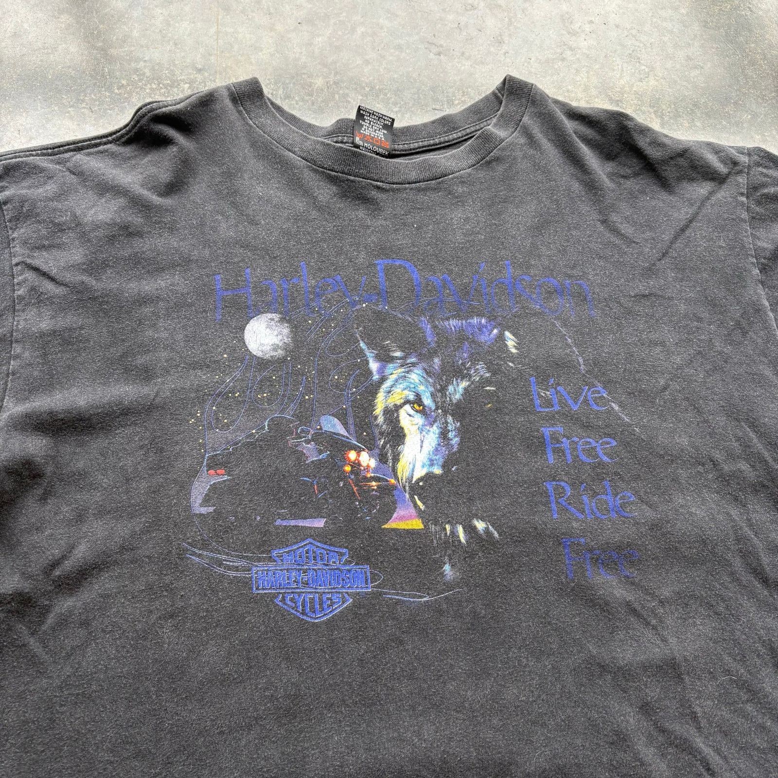 Harley Davidson Vintage Faded Harley Davidson Bumpus Black T-shirt Size US XXL / EU 58 / 5 - 2 Thumbnail