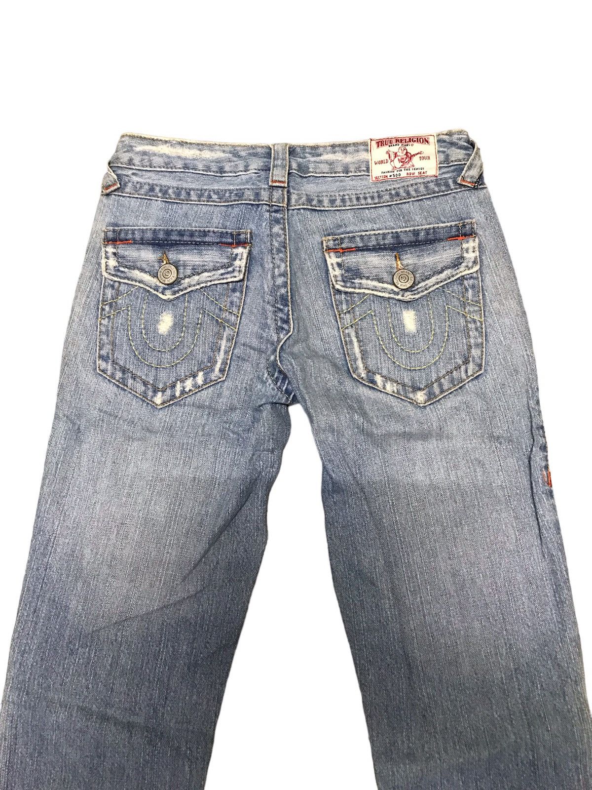 True Religion × Vintage Vintage True Religion #500 Distressed Denim Flared Jeans Size US 28 / EU 44 - 8 Thumbnail