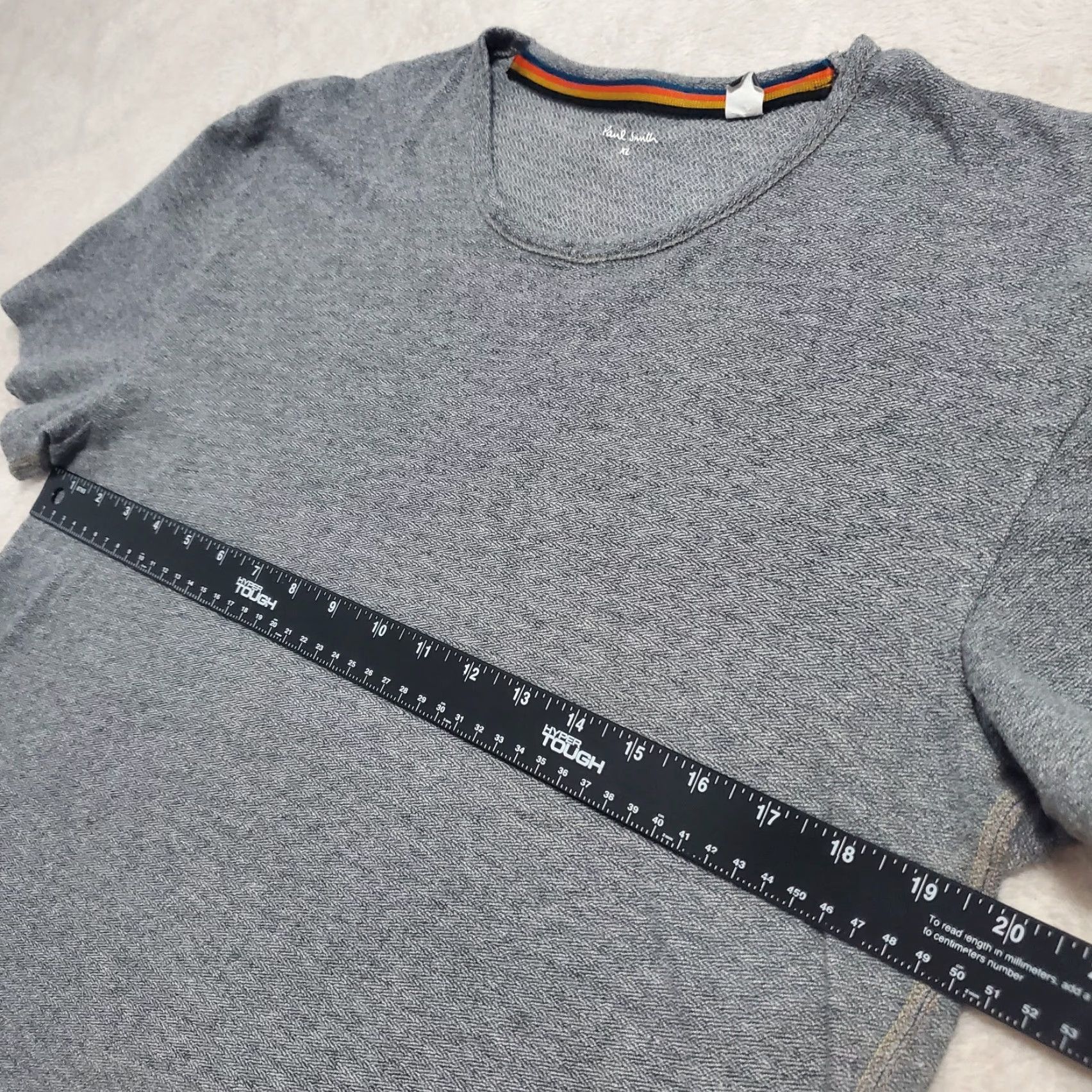Paul Smith Paul Smith Women T Shirt Gray Organic Cotton Crew Neck Casual Tee XL Size XL / US 12-14 / IT 48-50 - 7 Thumbnail