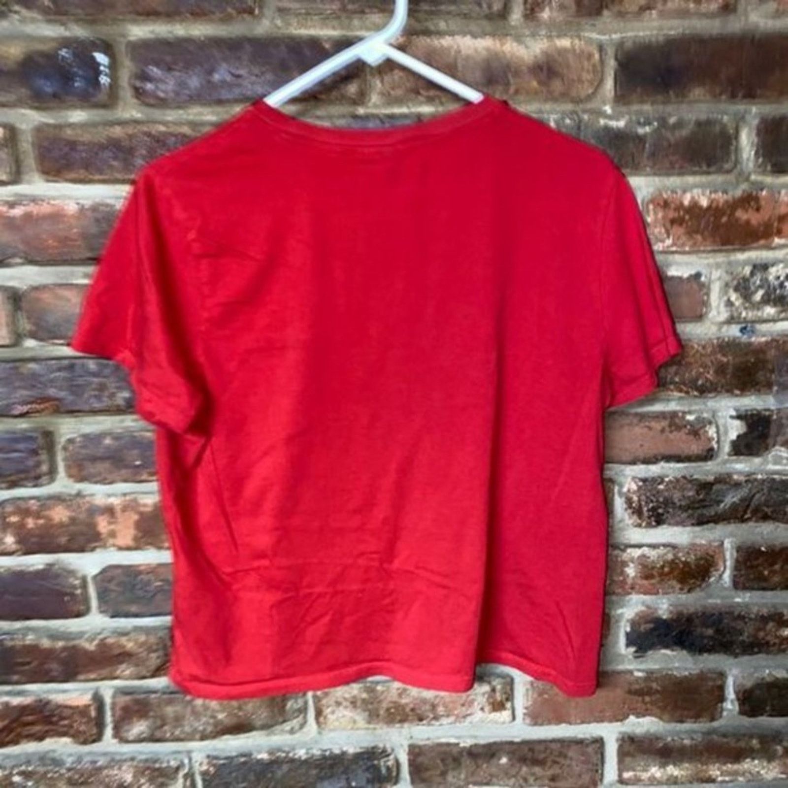 H&M Divided H&M Red Short Sleeve Graphic T-Shirt Size Large Size L / US 10 / IT 46 - 7 Thumbnail