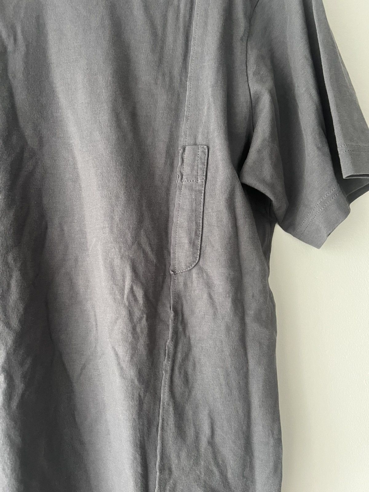 Comme des Garcons SHIRT Comme des Garçons SHIRT Grey Reconstructed Panel Pocket Tee Size US L / EU 52-54 / 3 - 2 Thumbnail
