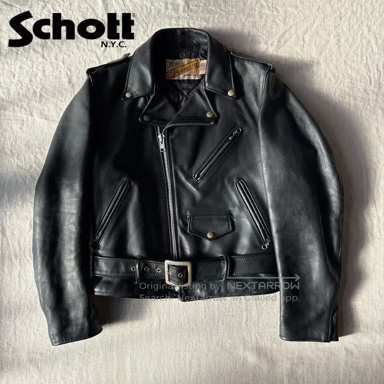 Schott Schott Motorcycle leather coat Size US M / EU 48-50 / 2 - 1 Thumbnail