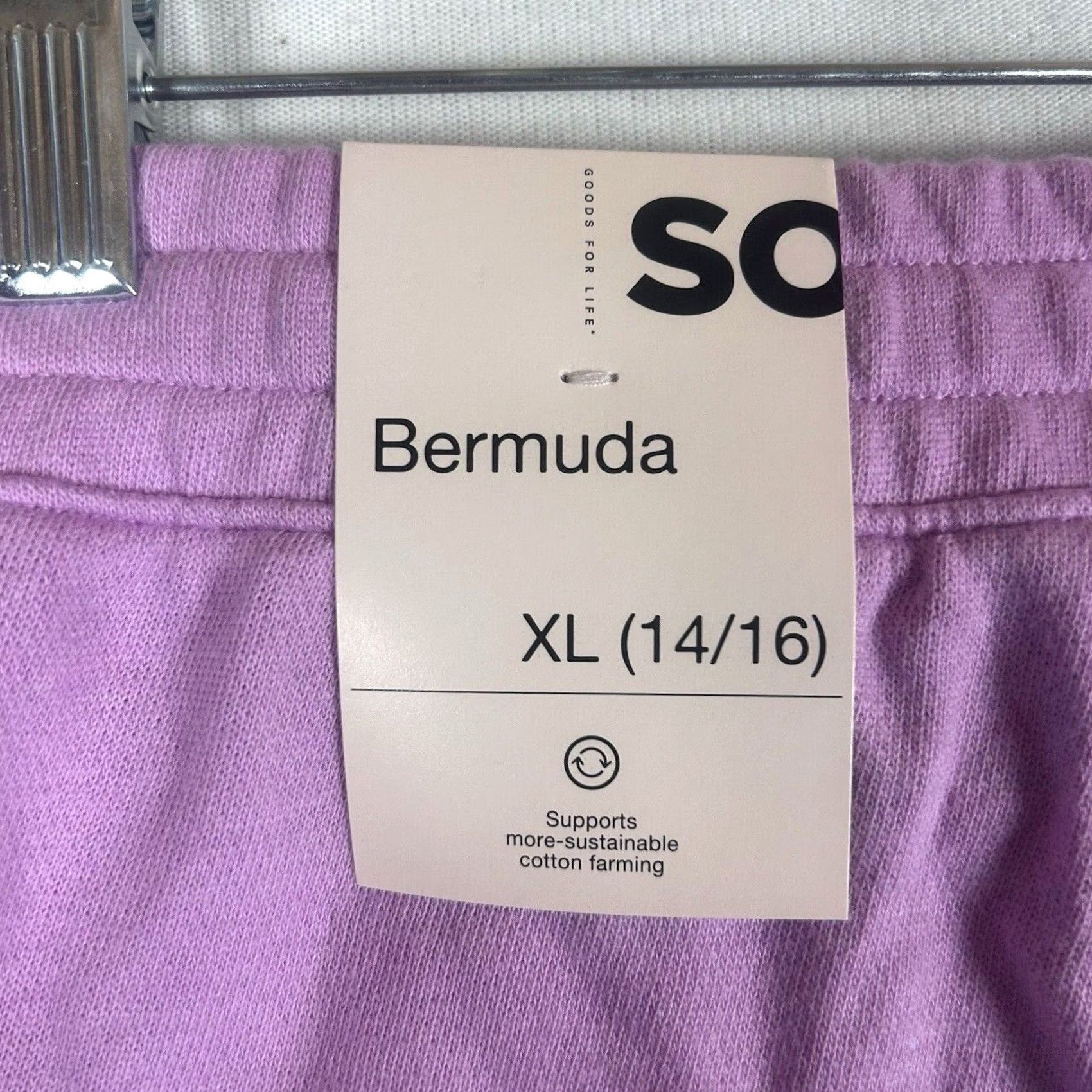 Vintage SO NEW Bermuda Shorts Juniors XL 14/16 Casual Drawstring Pink NWT Womens Shorts Size 40" / US 18 - 5 Thumbnail