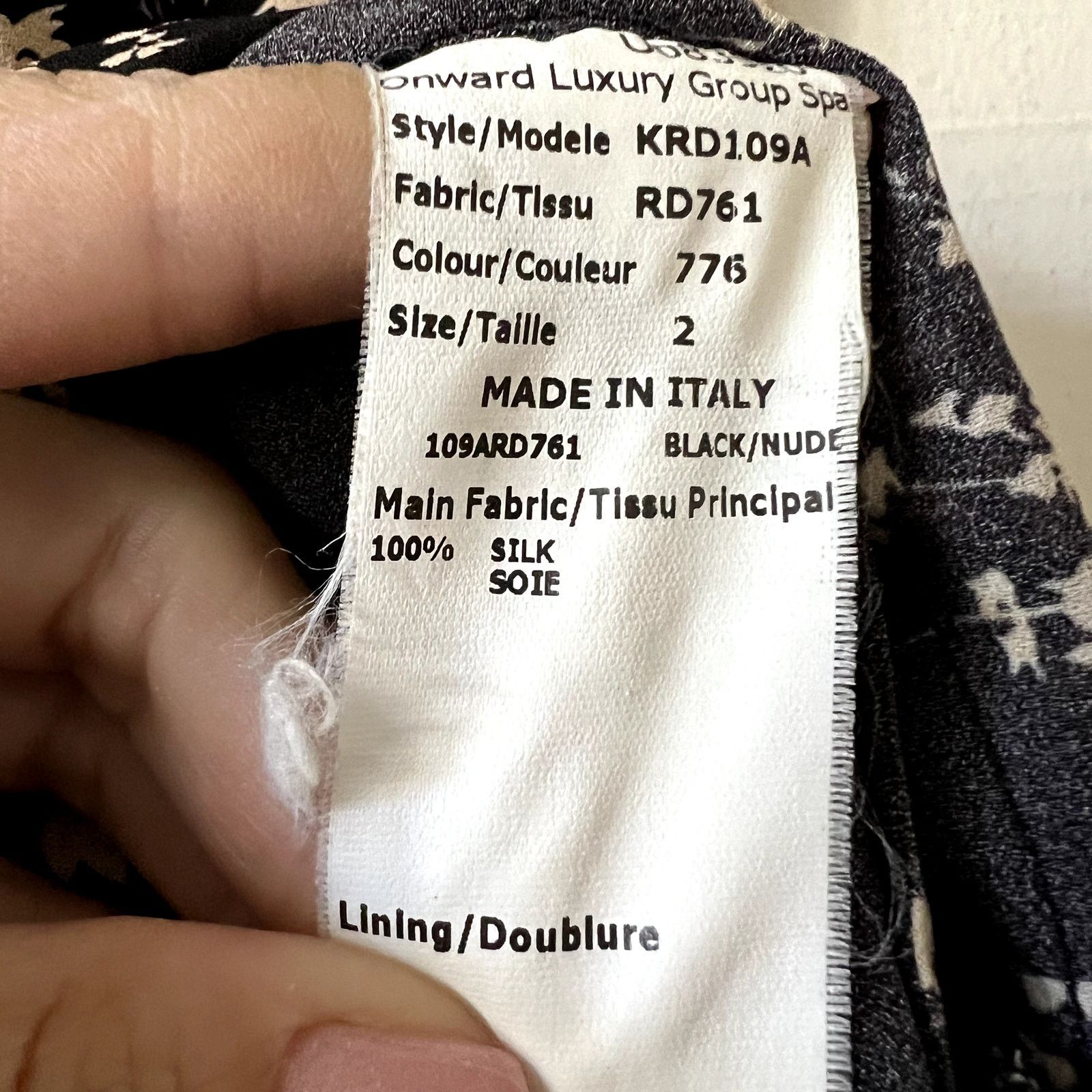 Michael Kors Michael Kors size 2 black beige midi skirt 100% silk C10 Size 26" / US 2 / IT 38 - 4 Thumbnail