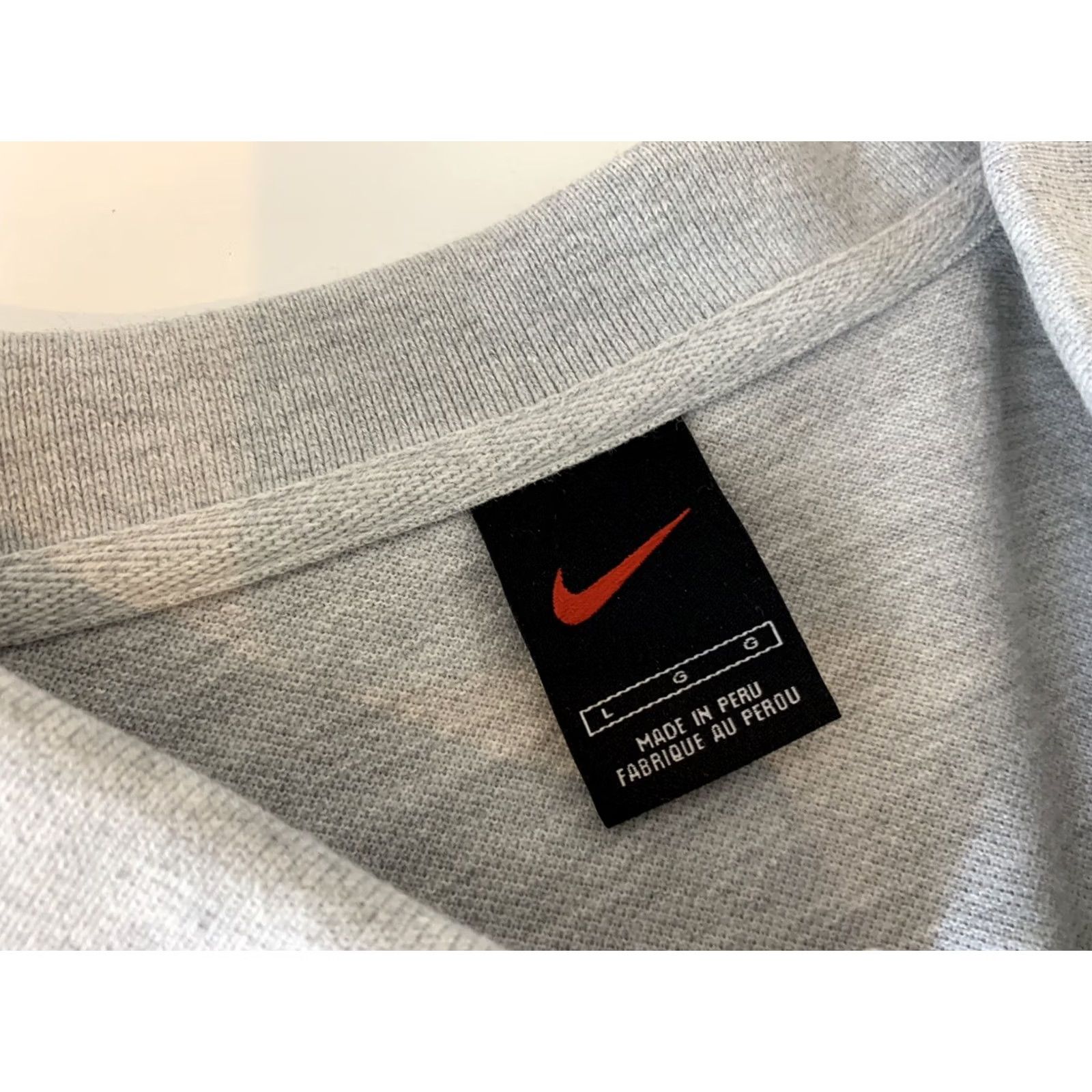 Nike VINTAGE Nike Golf Polo Shirt Check Logo Short Sleeve Mens L Gray Nike Golf Shirt Mens Large Gray Size US L / EU 52-54 / 3 - 2 Thumbnail