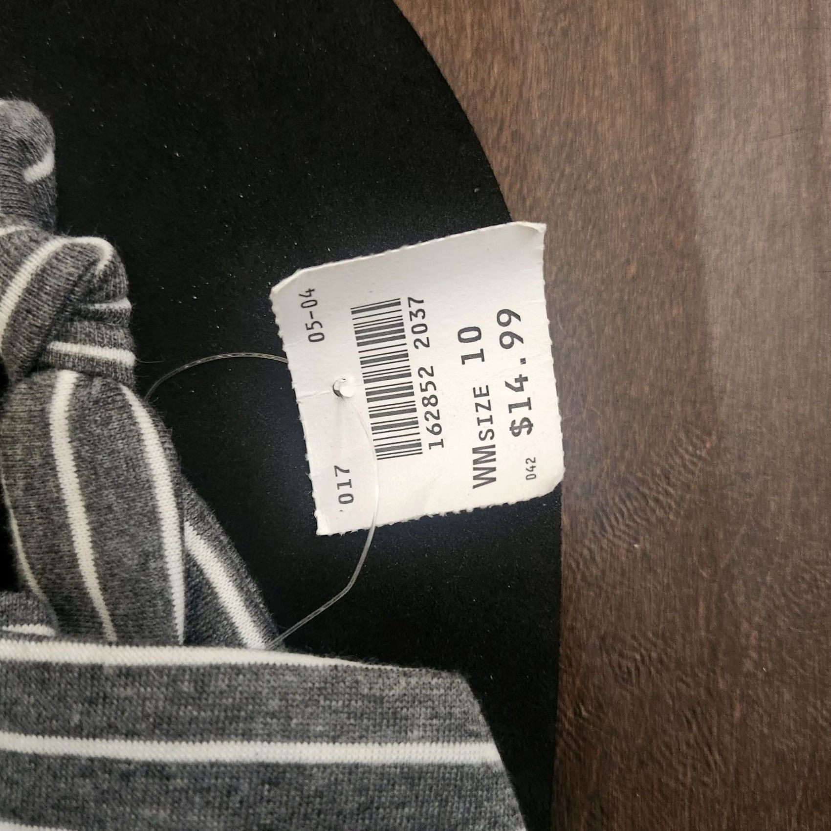 Airwalk Airwalk Womens Sandals Flip Flop Size 10 Gray Stripe Black Cloth Wrap Striped Womens Shoes Size US 10 / IT 40 - 7 Thumbnail