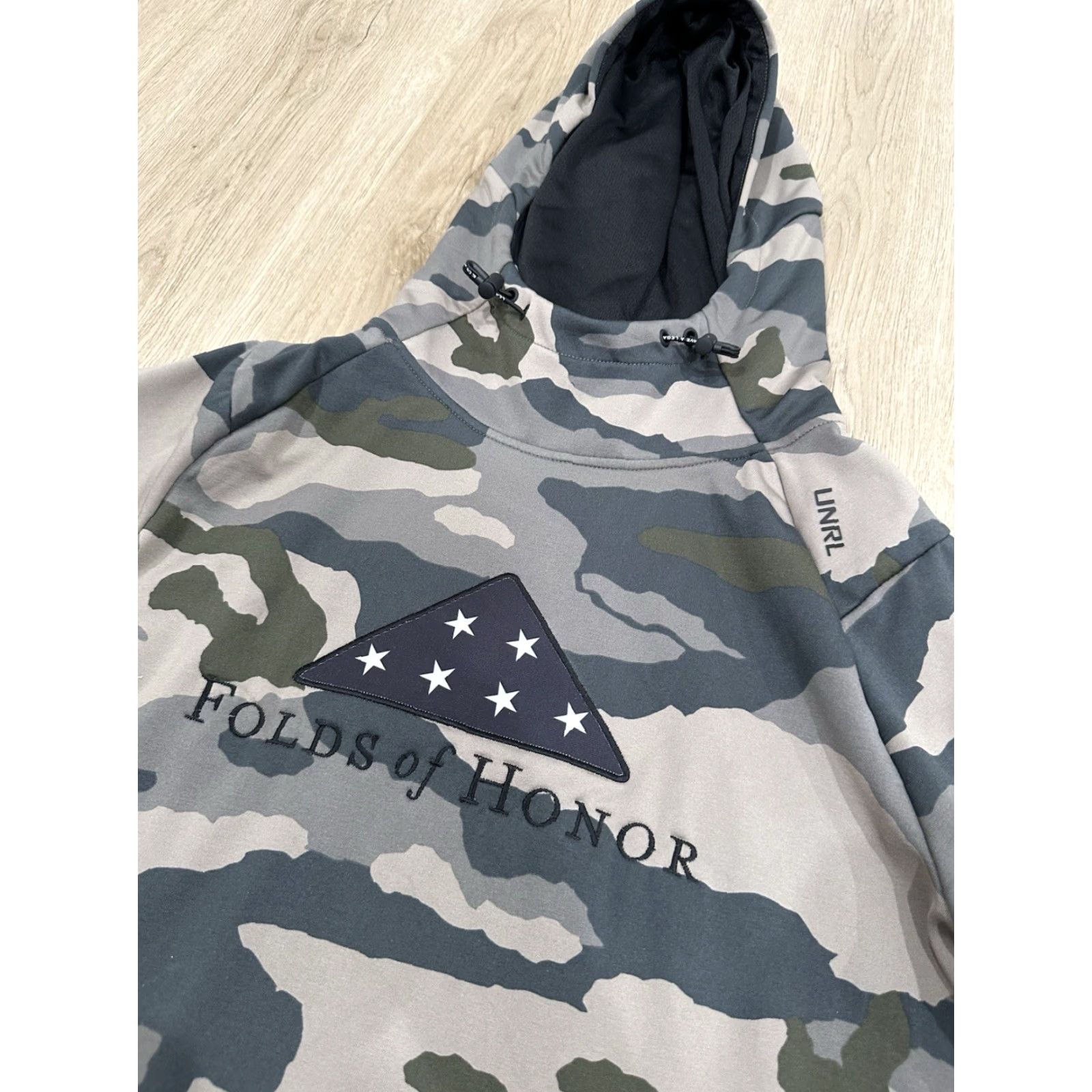 AMO Camo Sweatshirt Unrl Pullover Hooded Sweatshirt Small S Multicolor Camouflage Logo Embroidered **Unisex Adults** Colorful Fleece Hooded Size US S / EU 44-46 / 1 - 5 Thumbnail
