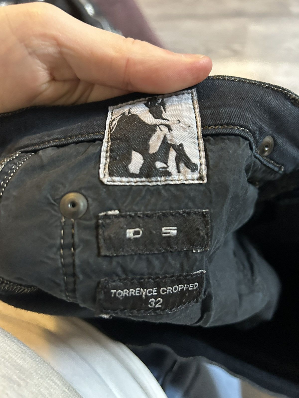 Rick Owens Drkshdw Torrence Cut Cropped Jeans Size US 32 / EU 48 - 11 Thumbnail