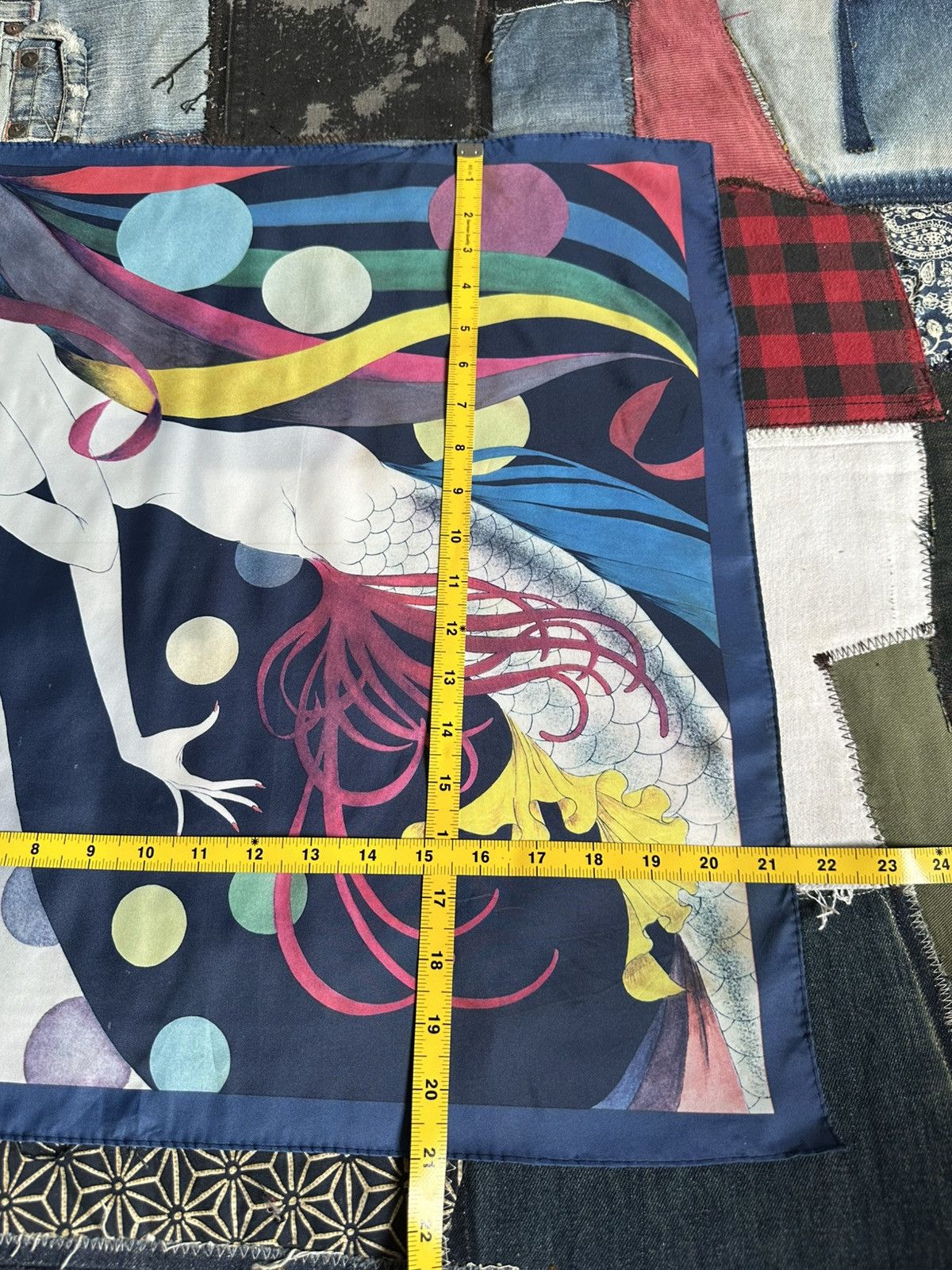 Vintage Masakane Yonekura Naked Mermaid Handkerchief/ Neckerchief Size ONE SIZE - 6 Thumbnail