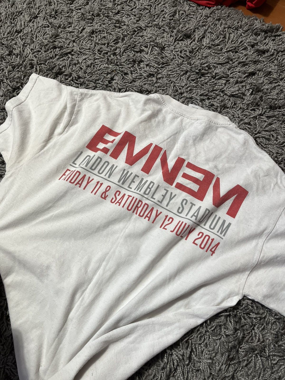 Eminem EMINEM SLIM SHADY 2014 LONDON TOUR VINTAGE FADED COTTON TEE Size US M / EU 48-50 / 2 - 4 Thumbnail