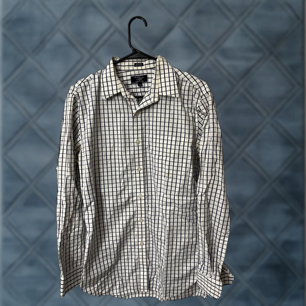J.Crew J. Crew Thompson Shirting 80s 2 Ply Long Sleeve Button Purple Plaid Med 15-15.5 Shirt Mens Regular White/purple 80s Classic Button-Up Vintage No Size US M / EU 48-50 / 2 - 1 Thumbnail