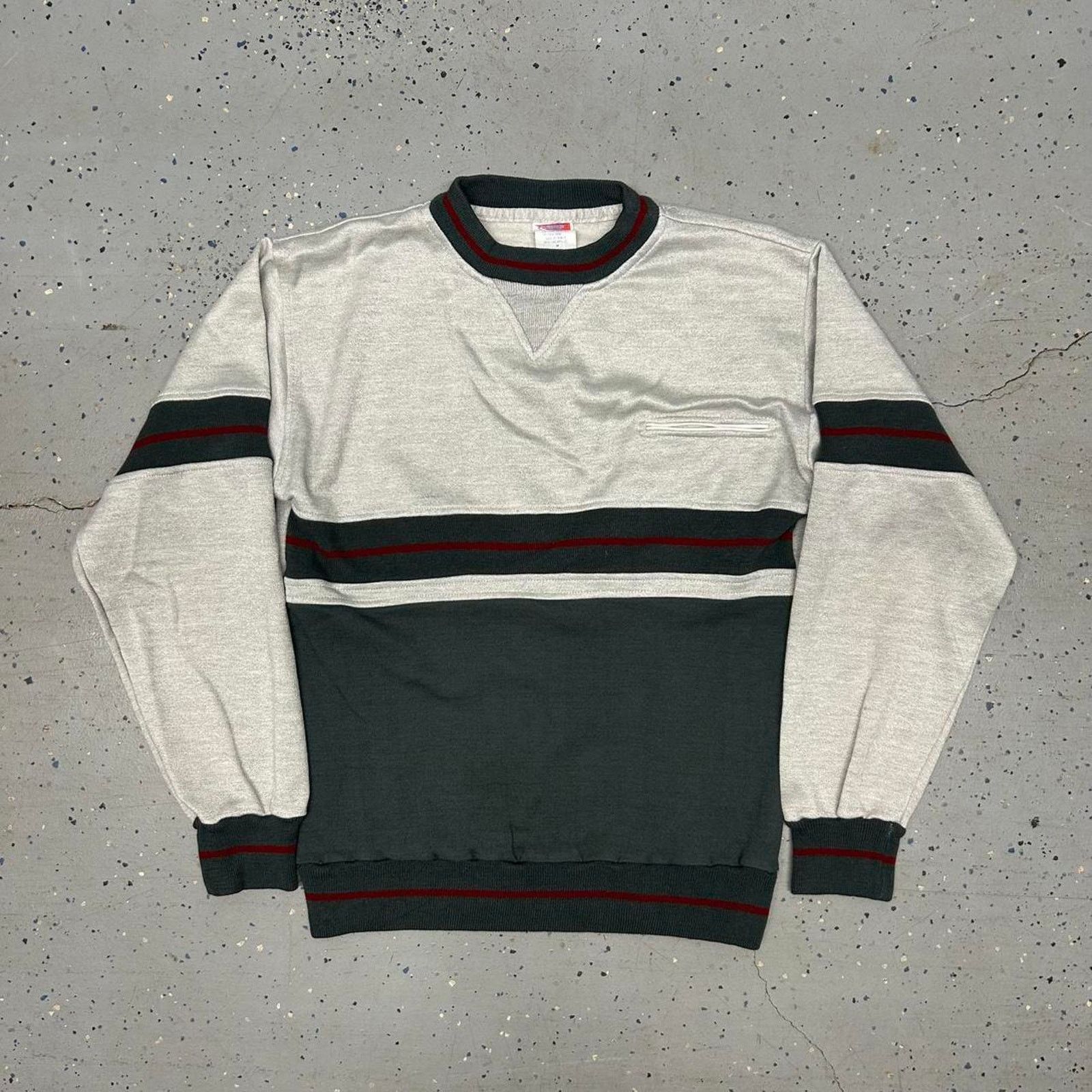 Other VTG Grey and black 80s crewneck sweatshirt Size US M / EU 48-50 / 2 - 1 Thumbnail