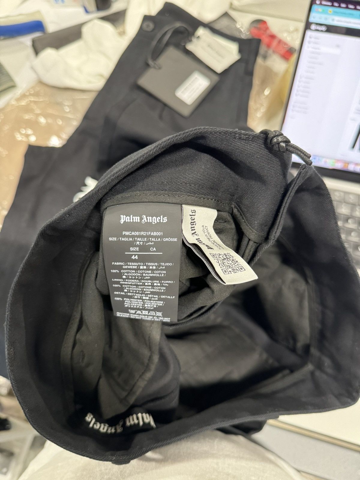 Palm Angels Palm Angels Logo Work Pants NEW 600$ Size US 28 / EU 44 - 7 Thumbnail