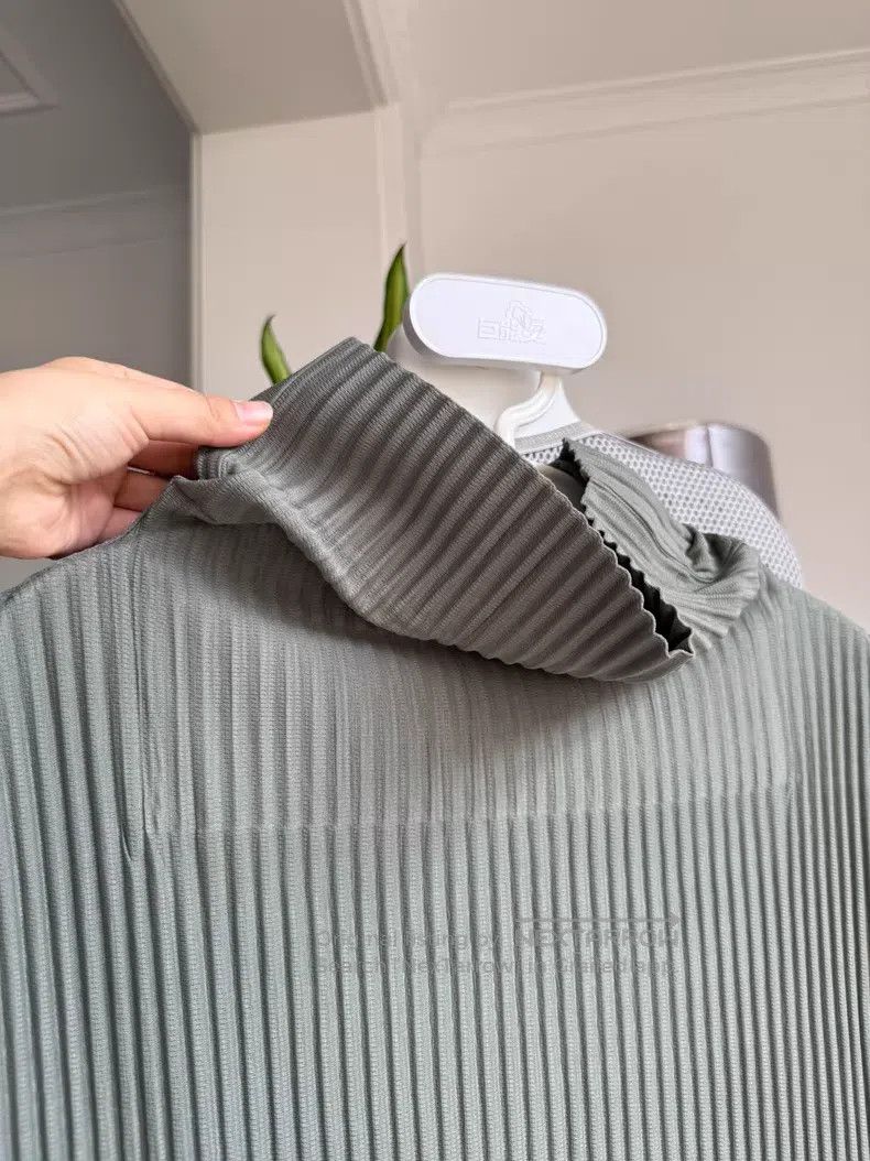 Issey Miyake Issey Miyake Bean Green Dress Size L / US 10 / IT 46 - 6 Thumbnail
