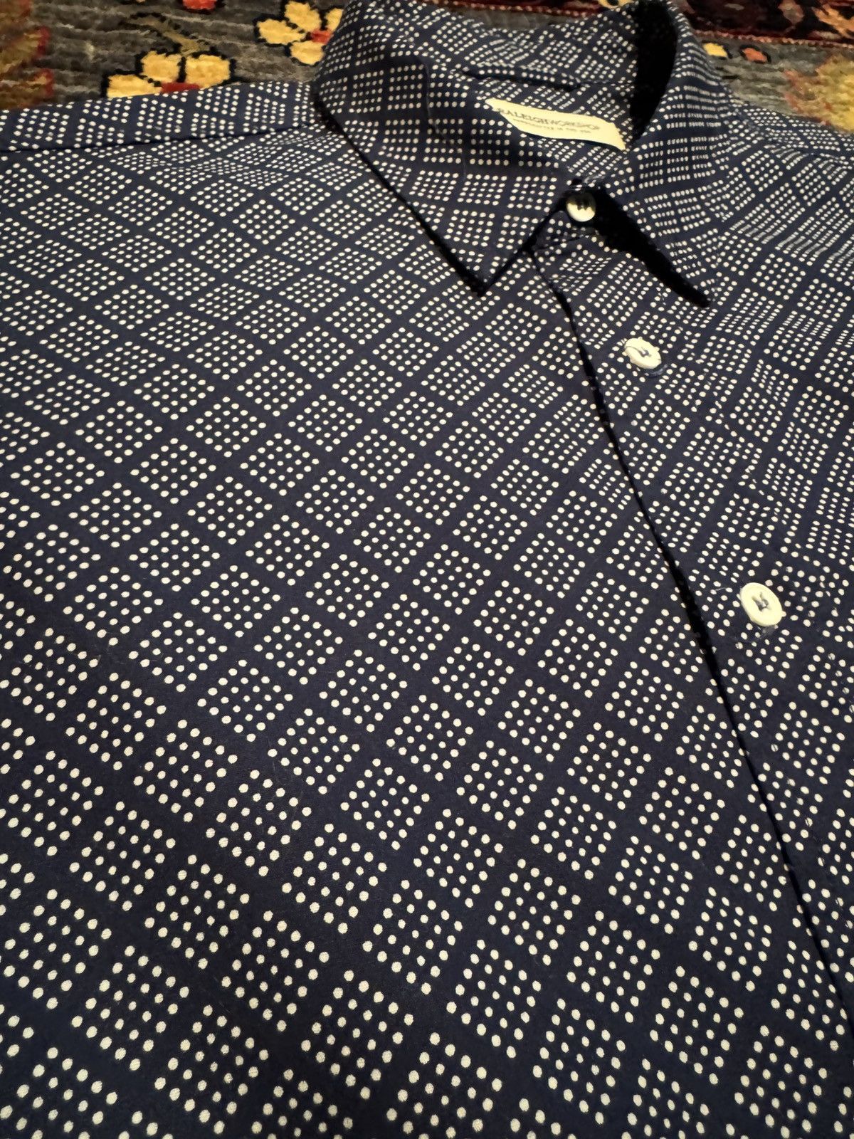 Raleigh Denim Raleigh Denim Diamonds of Dots Button Up (L) Size US L / EU 52-54 / 3 - 2 Thumbnail