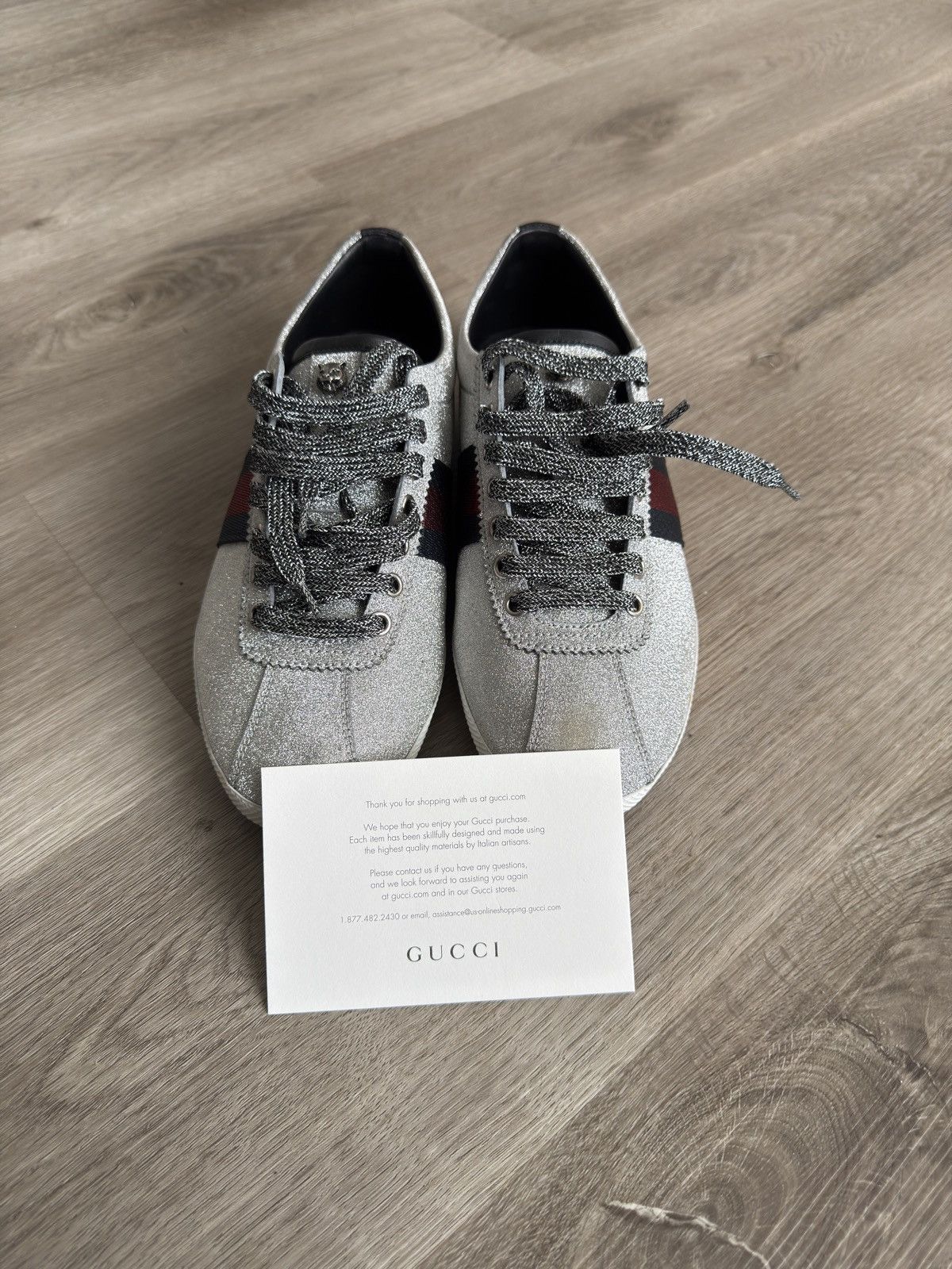 Gucci Gucci Bambi Sparkling Sneakers Size US 7.5 / EU 40-41 - 1 Thumbnail