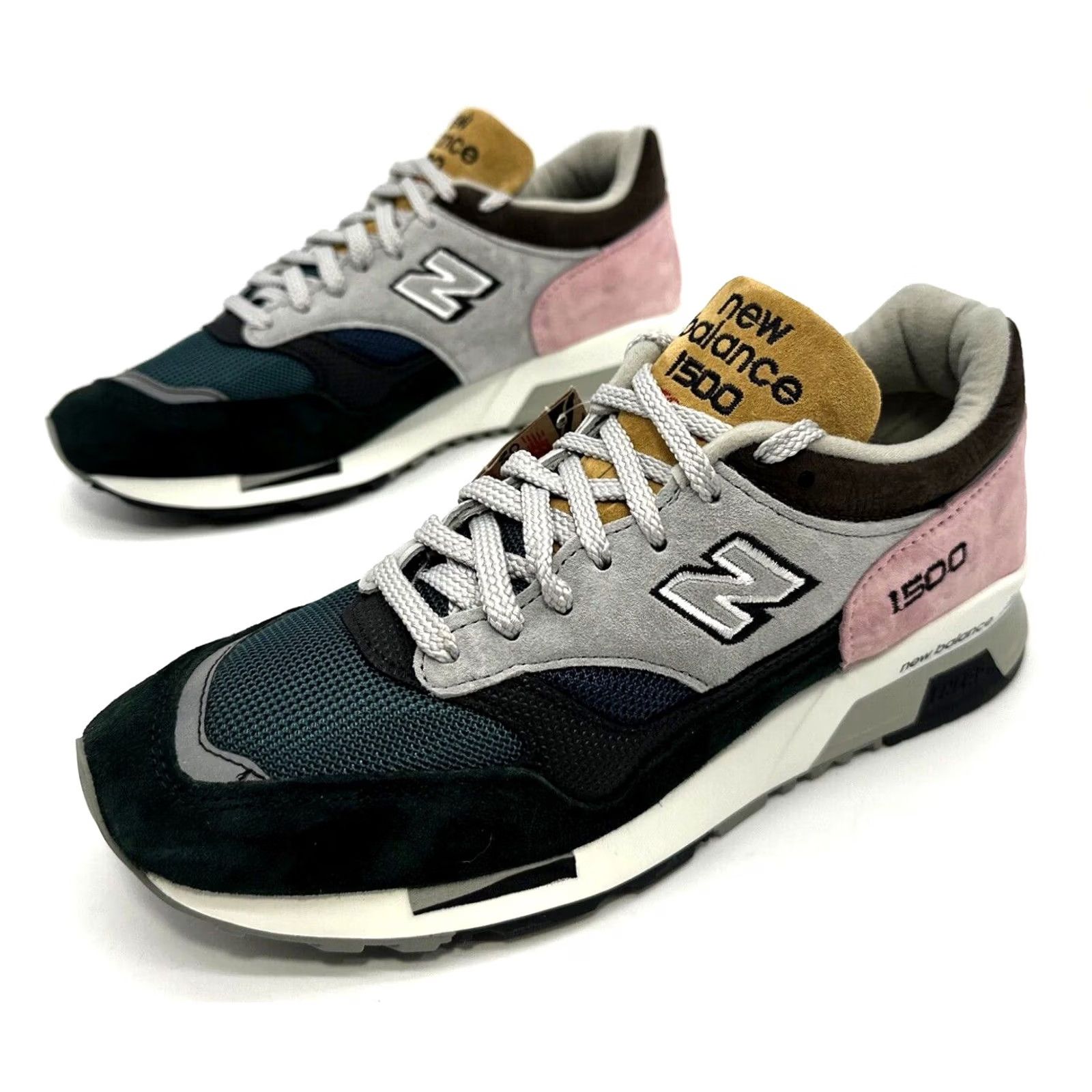 New Balance New Balance 1500 Sneaker Made in England Mens Size 7 D Gray Teal Pink Multicolor NB 1500 Shoe Shoes Mens Size US 7 / EU 40 - 2 Thumbnail